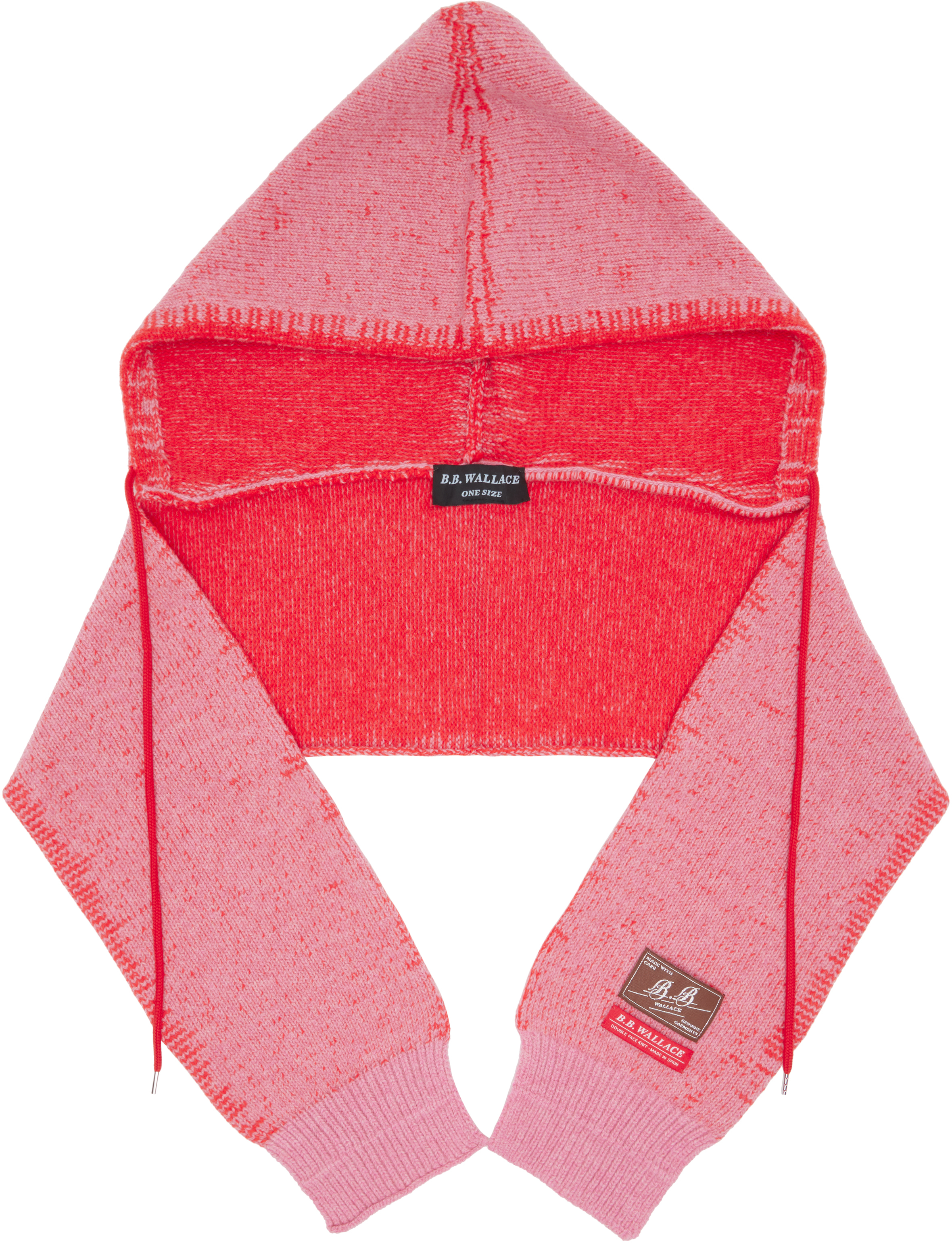 B.b. Wallace Pink Blake Hood Scarf In Pink