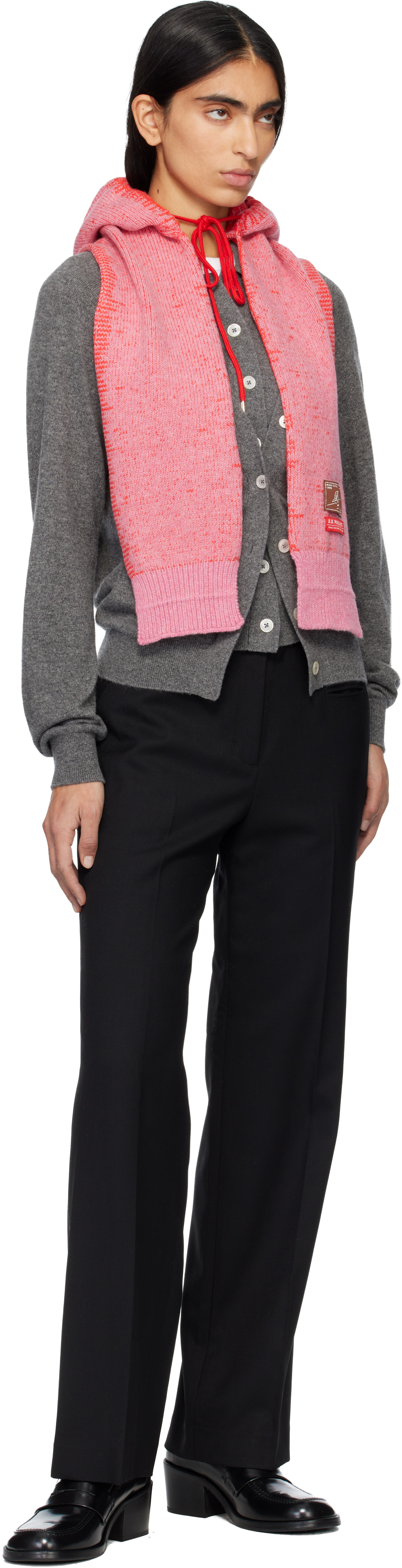 B.b. Wallace Pink Blake Hood Scarf In Pink