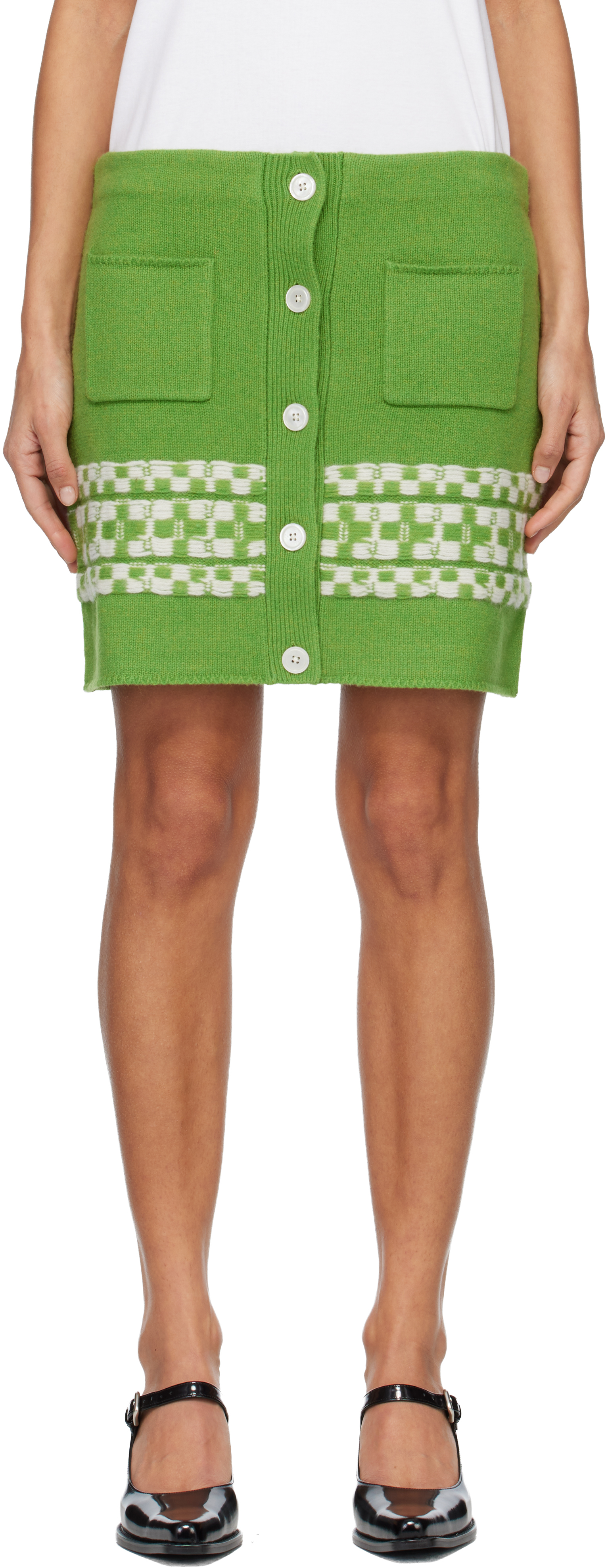 B.b. Wallace Green Miller Miniskirt