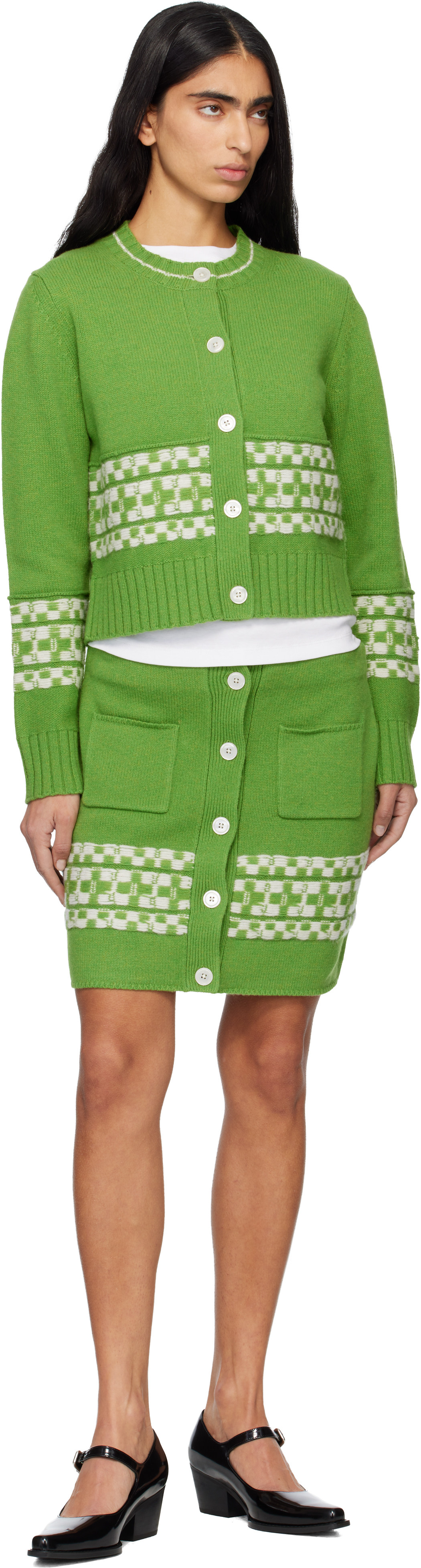 B.b. Wallace Green Miller Miniskirt
