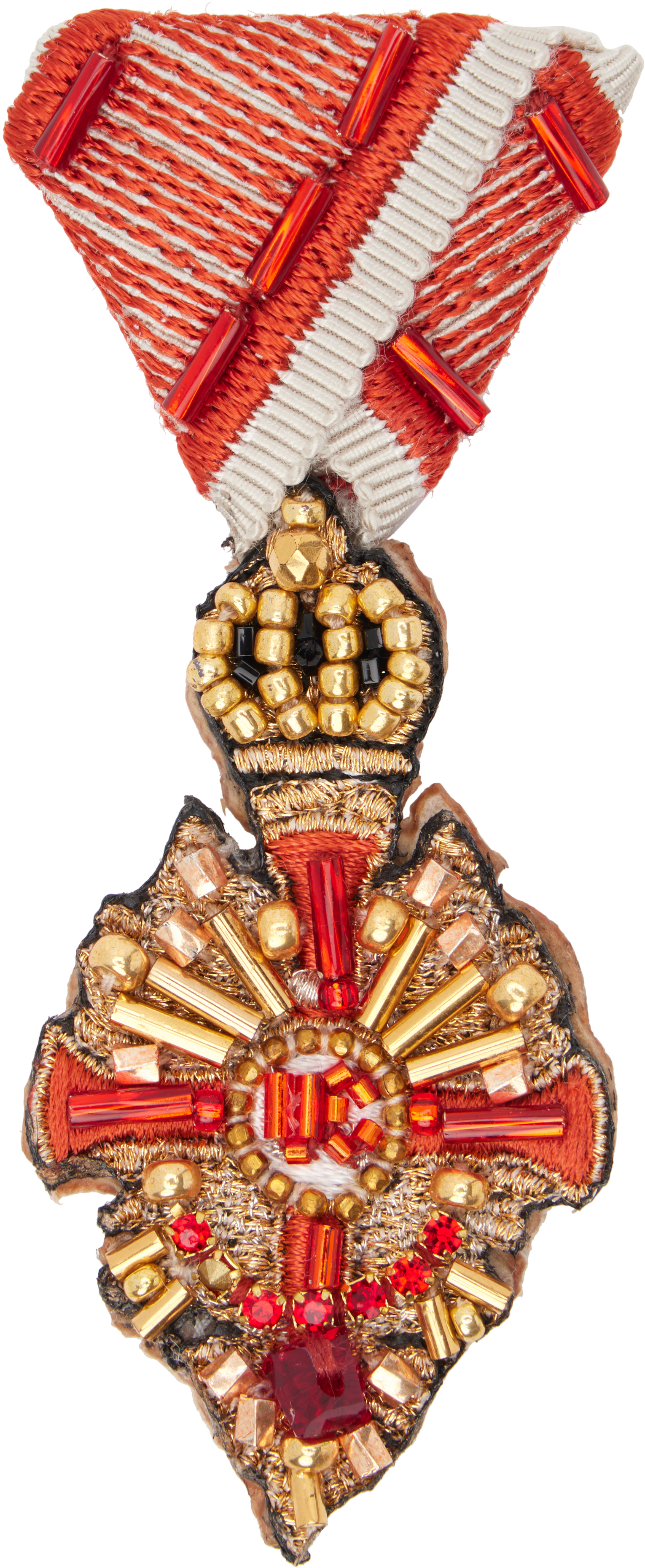 Undercover Red Uc2e1x03 Crown Brooch In Multi