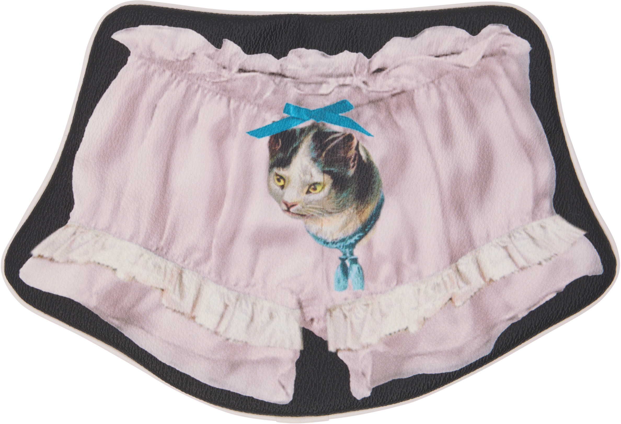 Undercover Multicolor Uc2e1p91-1 Kitten Bloomer Pouch In Black