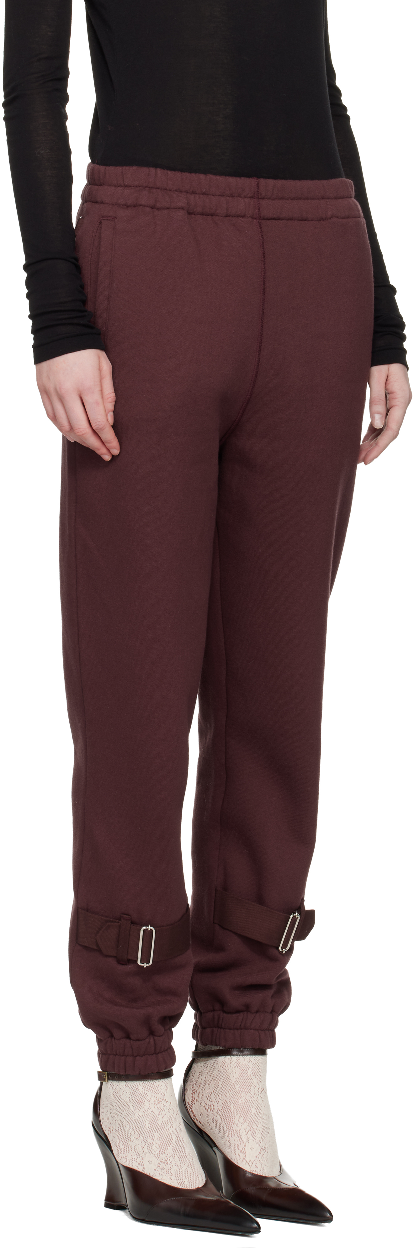 Undercover Burgundy Up2e1505 Lounge Pants In Burgundy