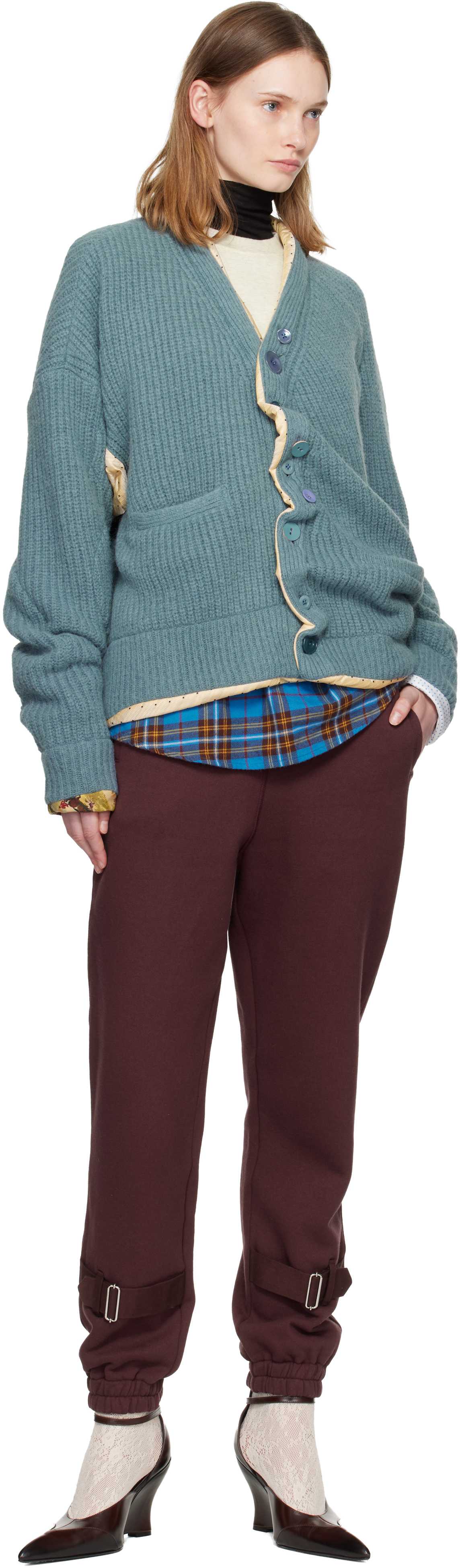 Undercover Burgundy Up2e1505 Lounge Pants In Burgundy