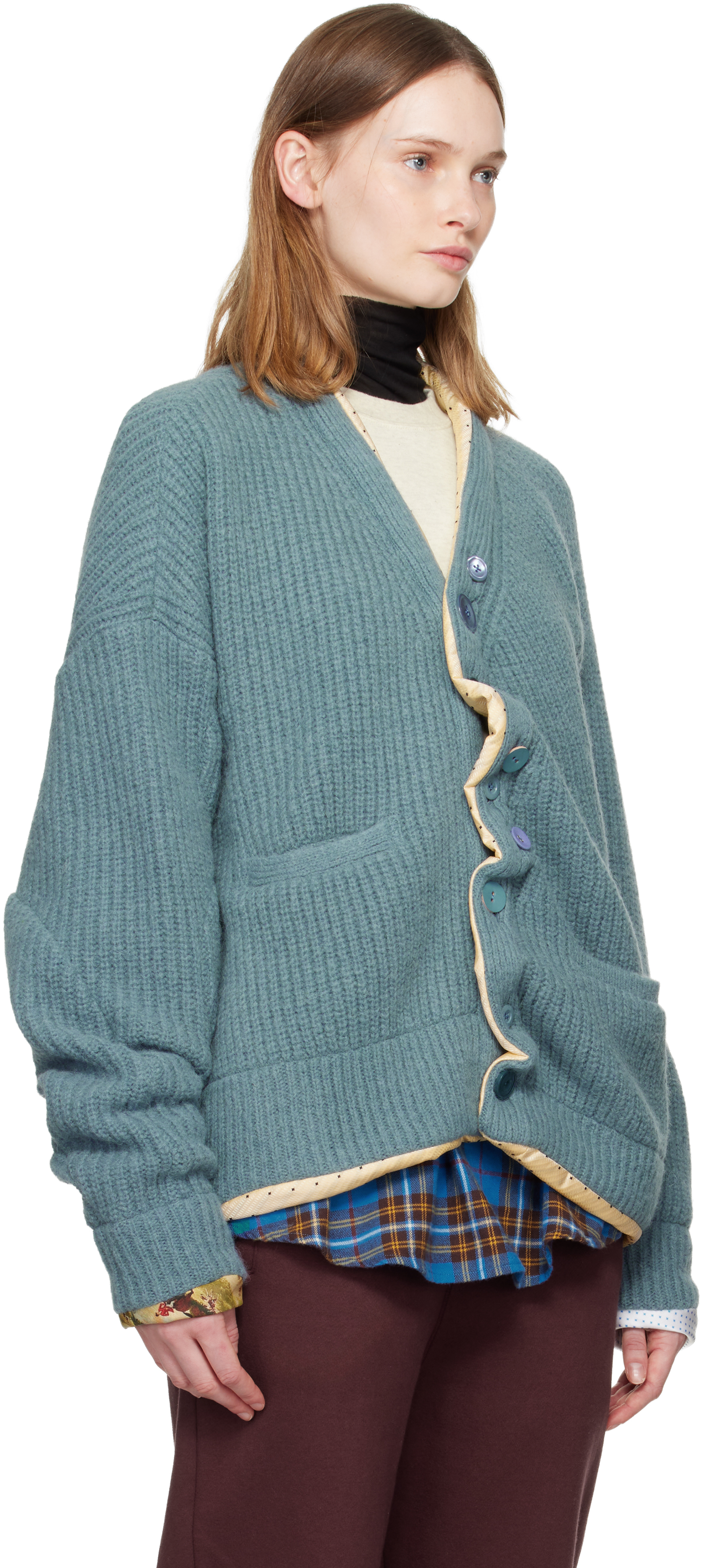 Undercover Blue Uc2e1902 Cardigan In Gray