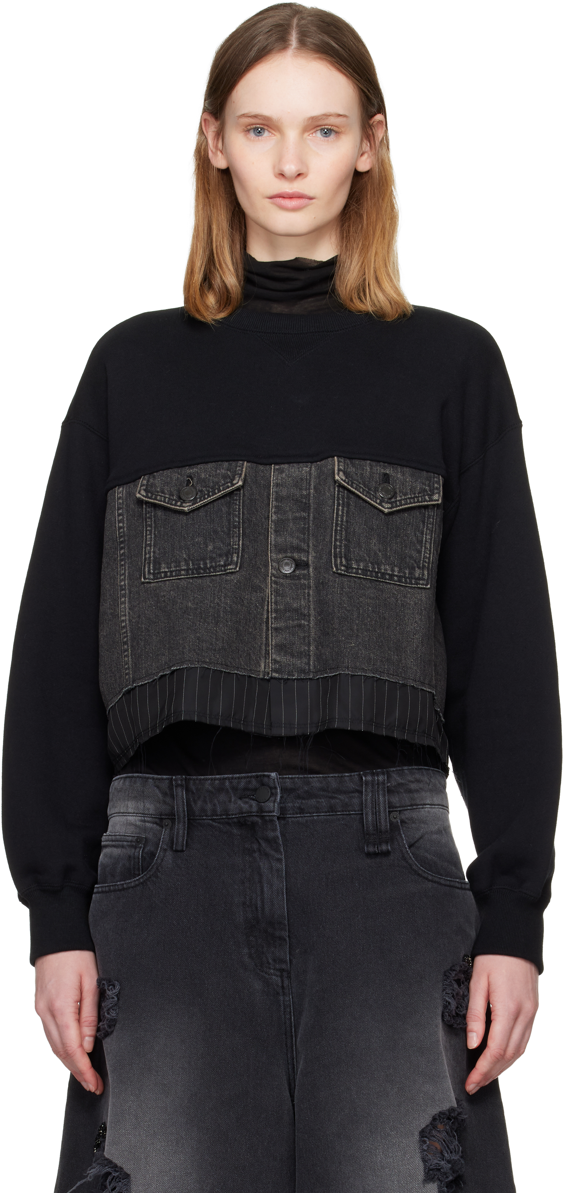 Undercover Black Up2e1811 Sweatshirt In Black
