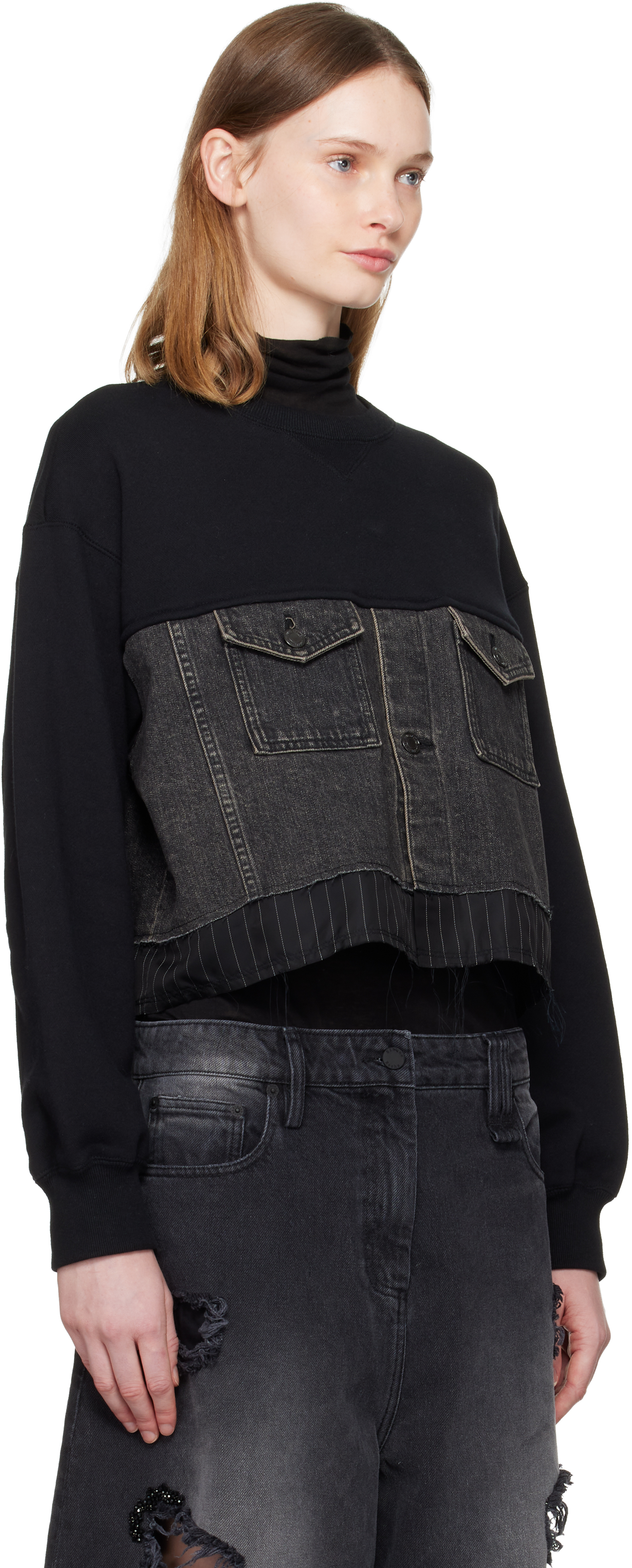 Undercover Black Up2e1811 Sweatshirt In Black