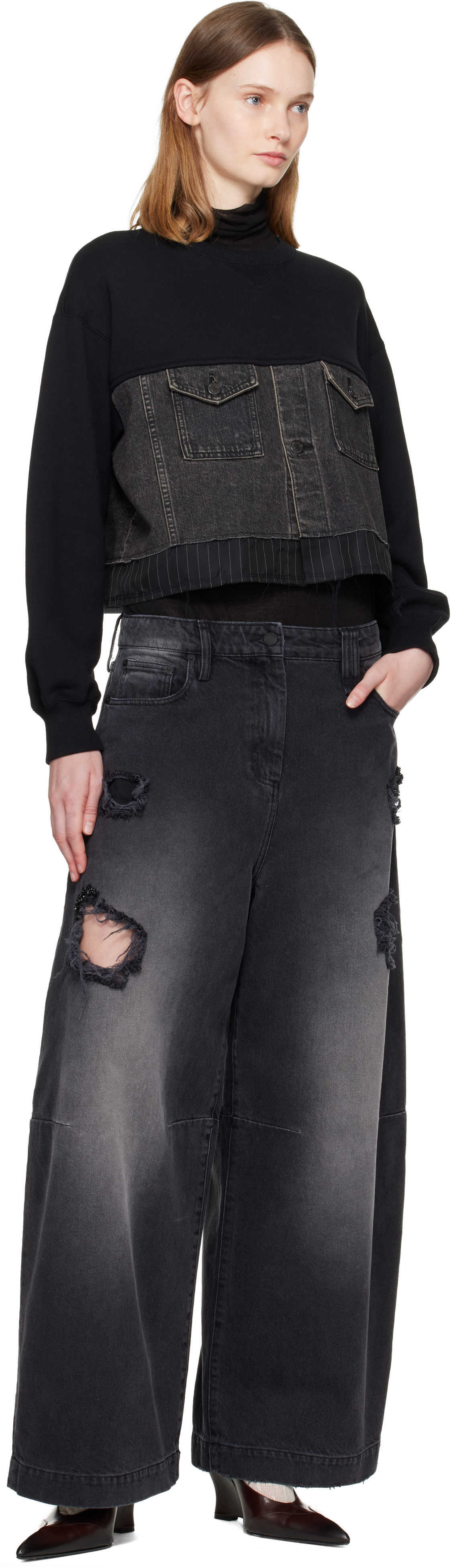 Undercover Black Up2e1811 Sweatshirt In Black