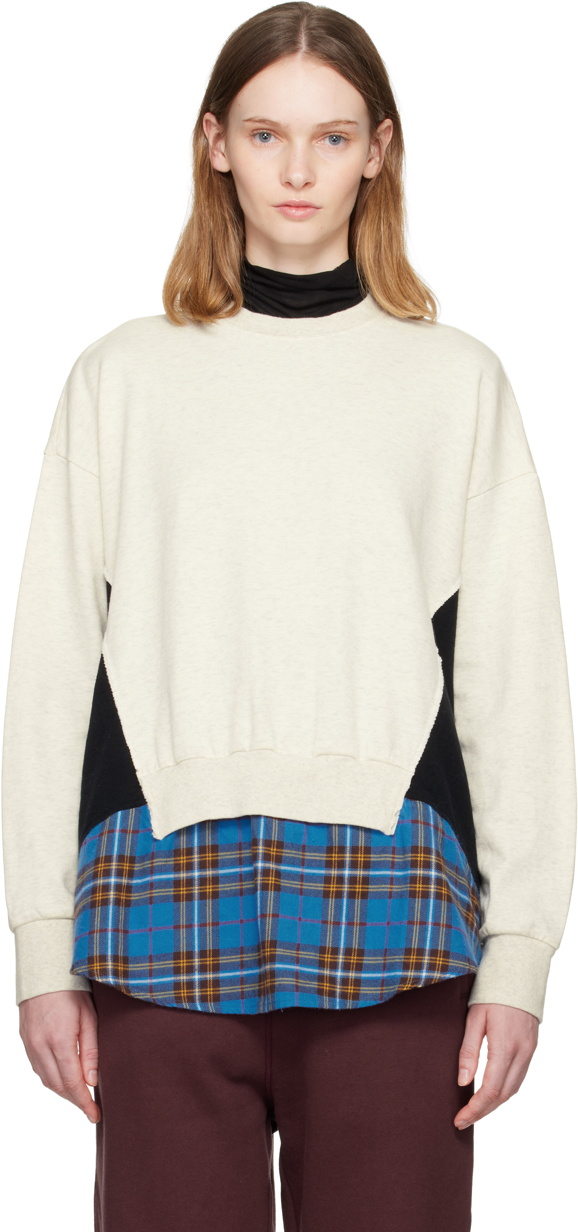 Undercover Multicolor Up2e1803-1 Sweatshirt In Brown