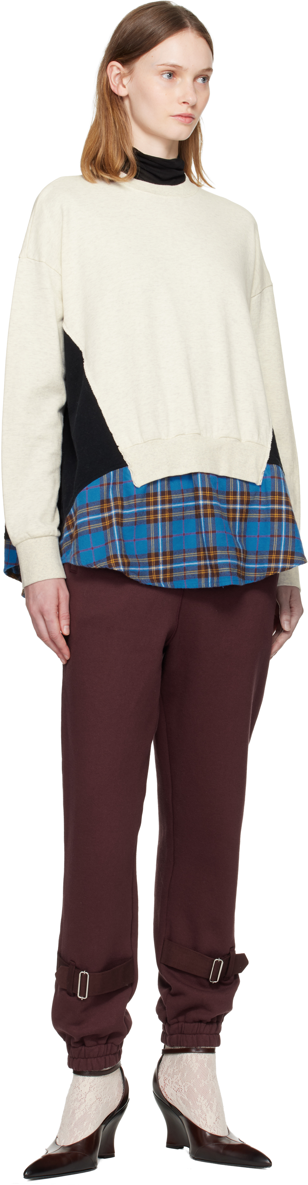 Undercover Multicolor Up2e1803-1 Sweatshirt In Brown