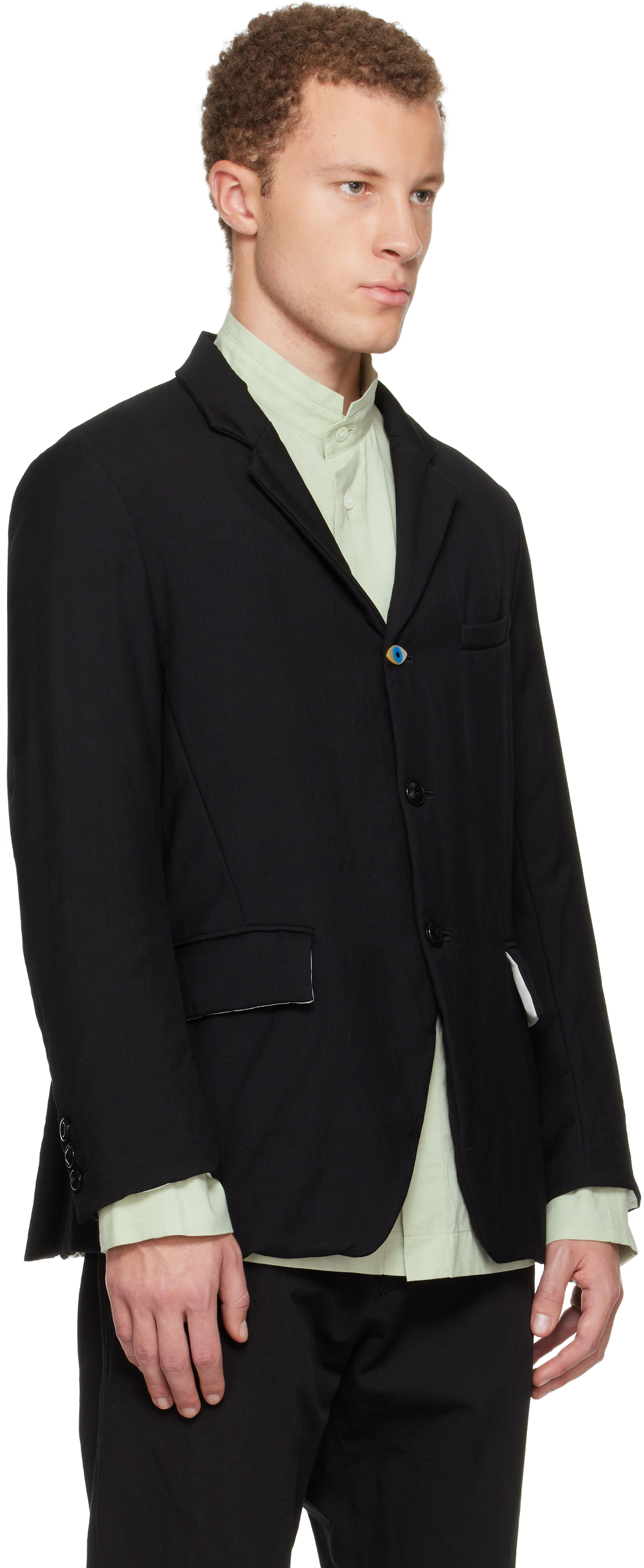 Undercover Black Uc2e4105-2 Blazer In Black