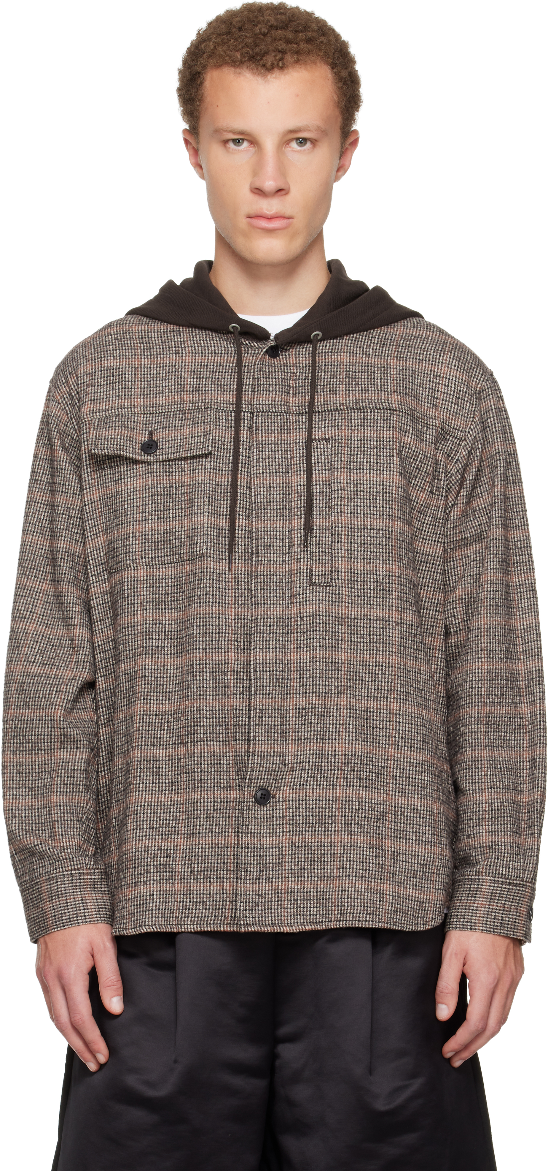 Undercover Brown Up2e4407-1 Hoodie In Animal Print