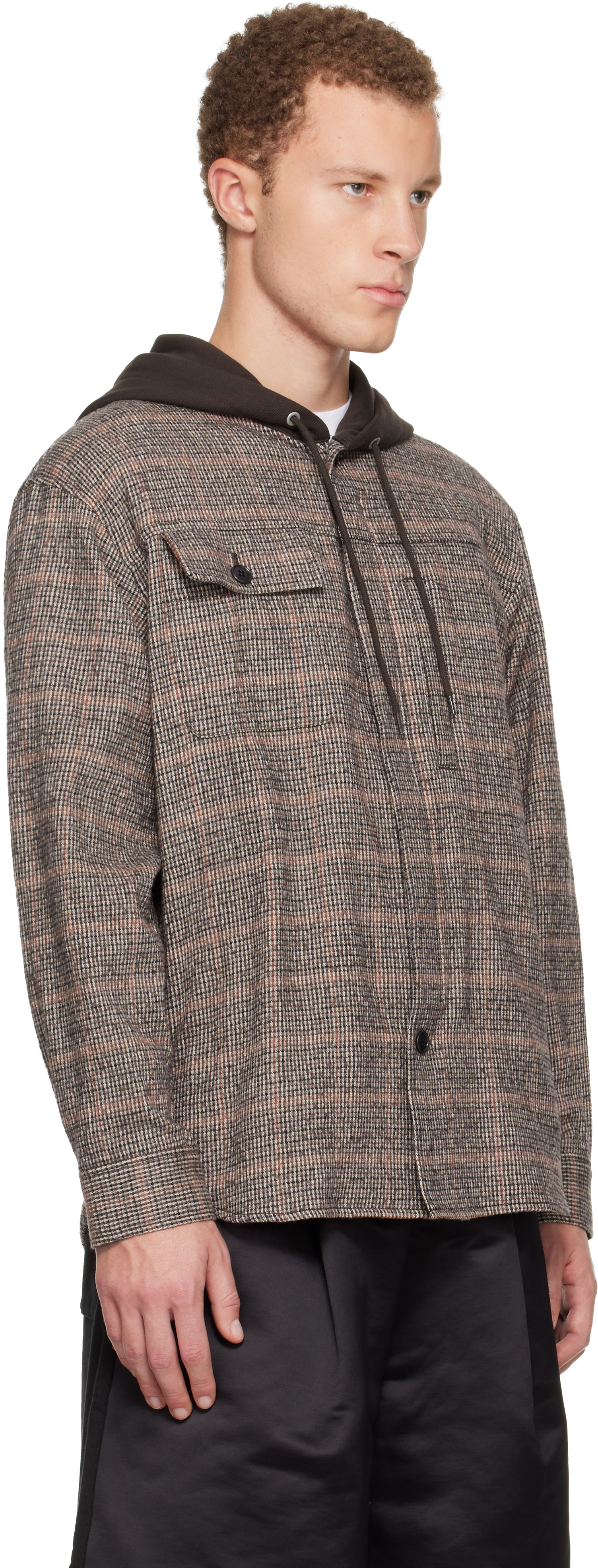 Undercover Brown Up2e4407-1 Hoodie In Animal Print