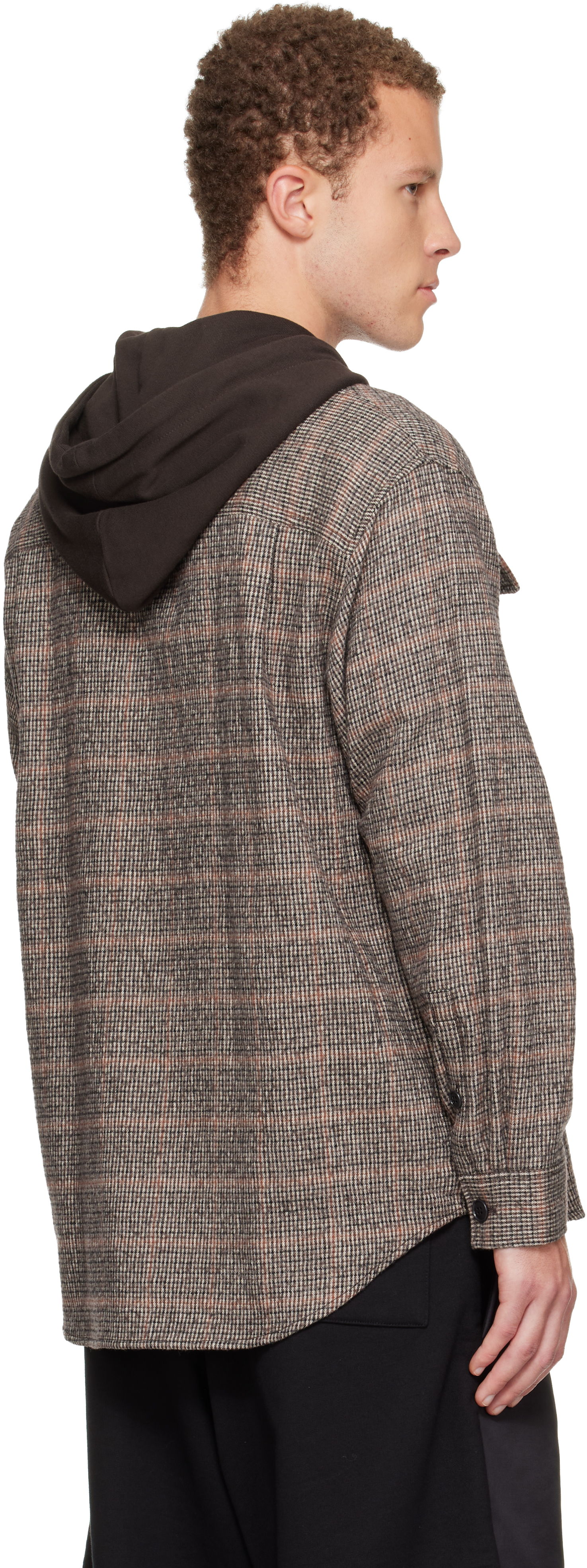 Undercover Brown Up2e4407-1 Hoodie In Animal Print