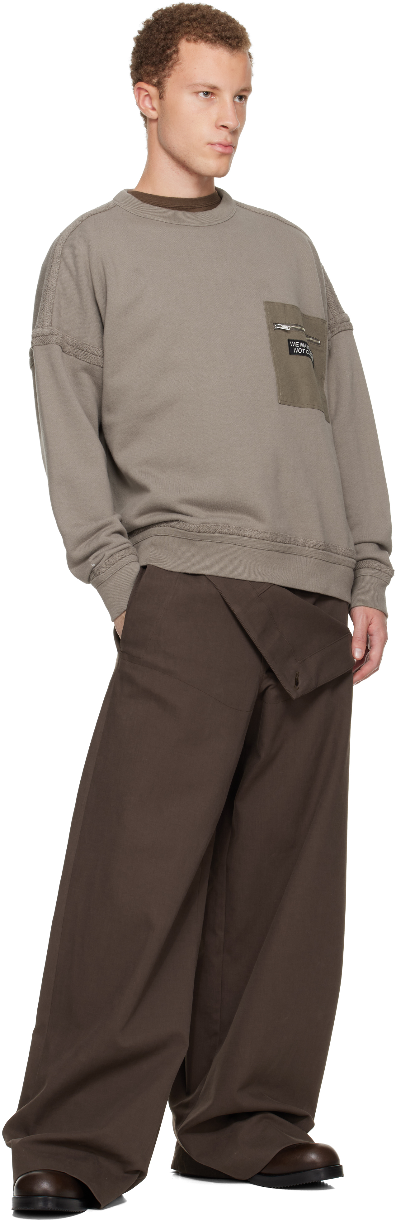 Undercover Taupe Up2e4808 Sweatshirt In Brown
