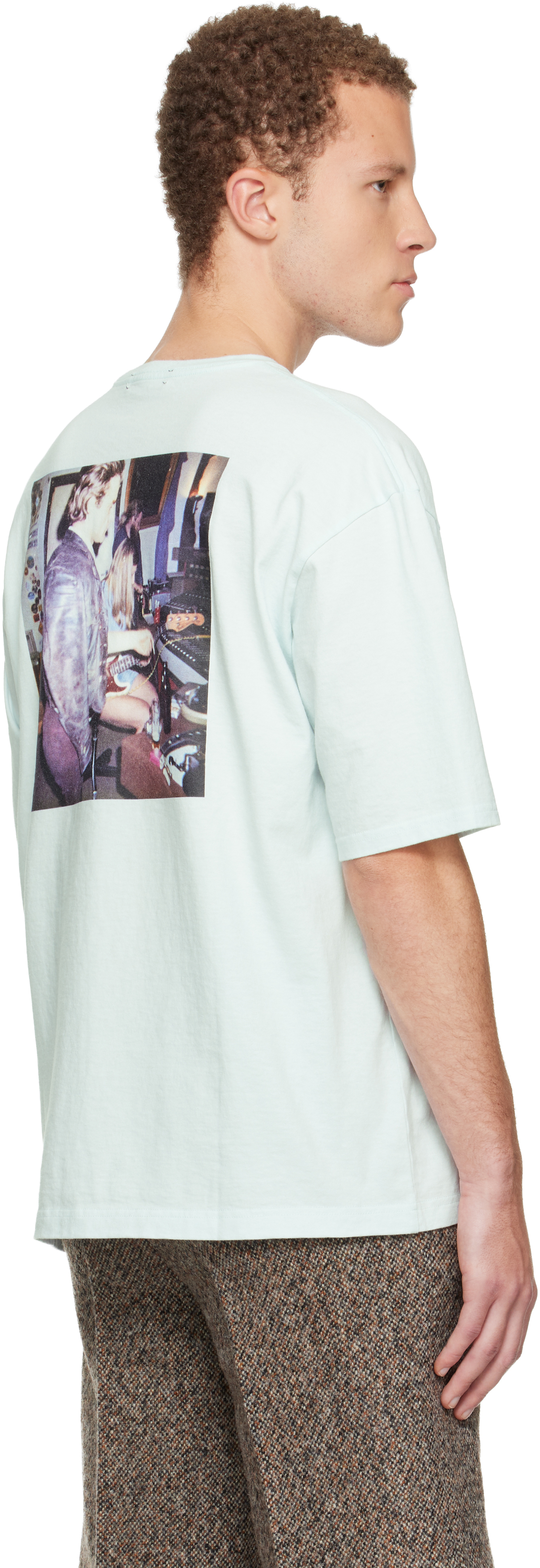 Undercover Blue Uc2e4813-6 T-shirt In Animal Print