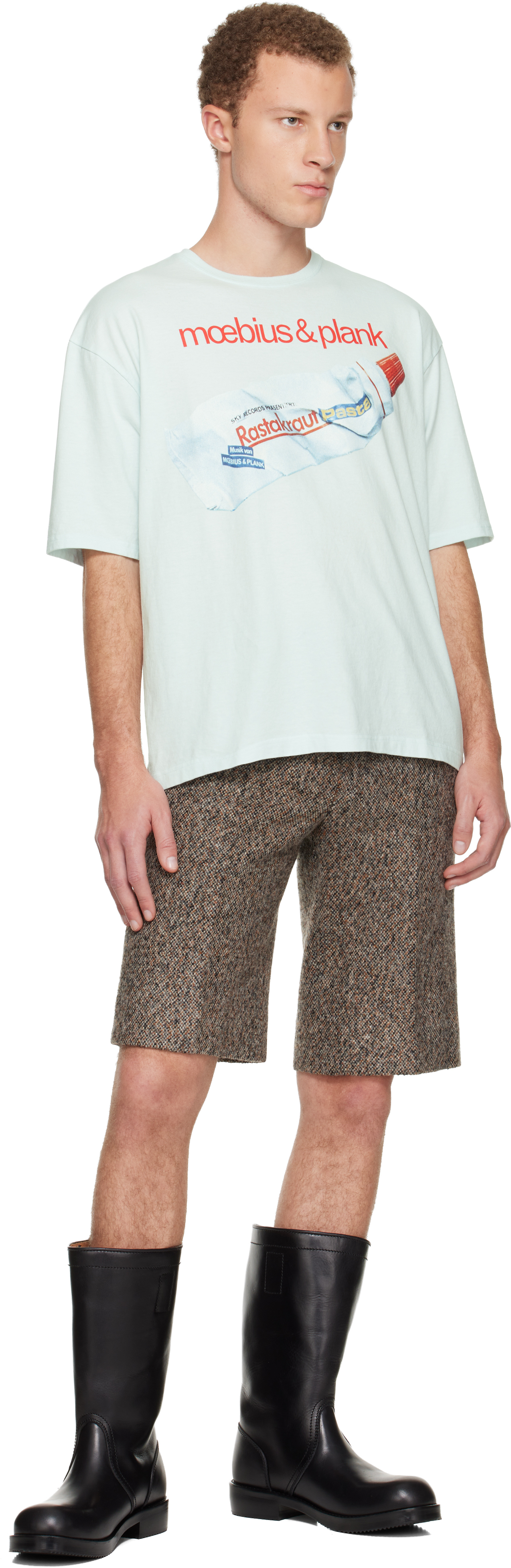 Undercover Blue Uc2e4813-6 T-shirt In Animal Print