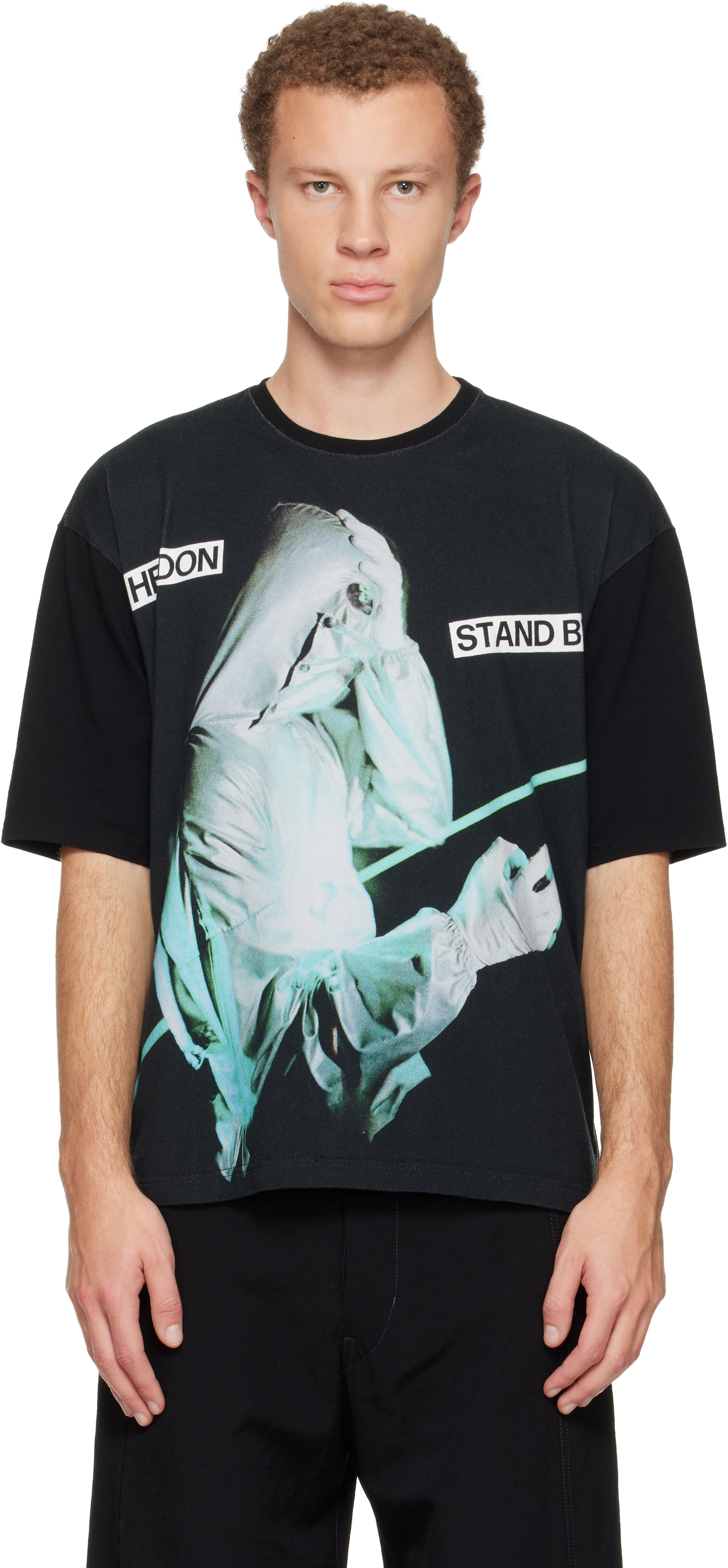 Black UC2E4813-3 T-shirt by UNDERCOVER on Sale