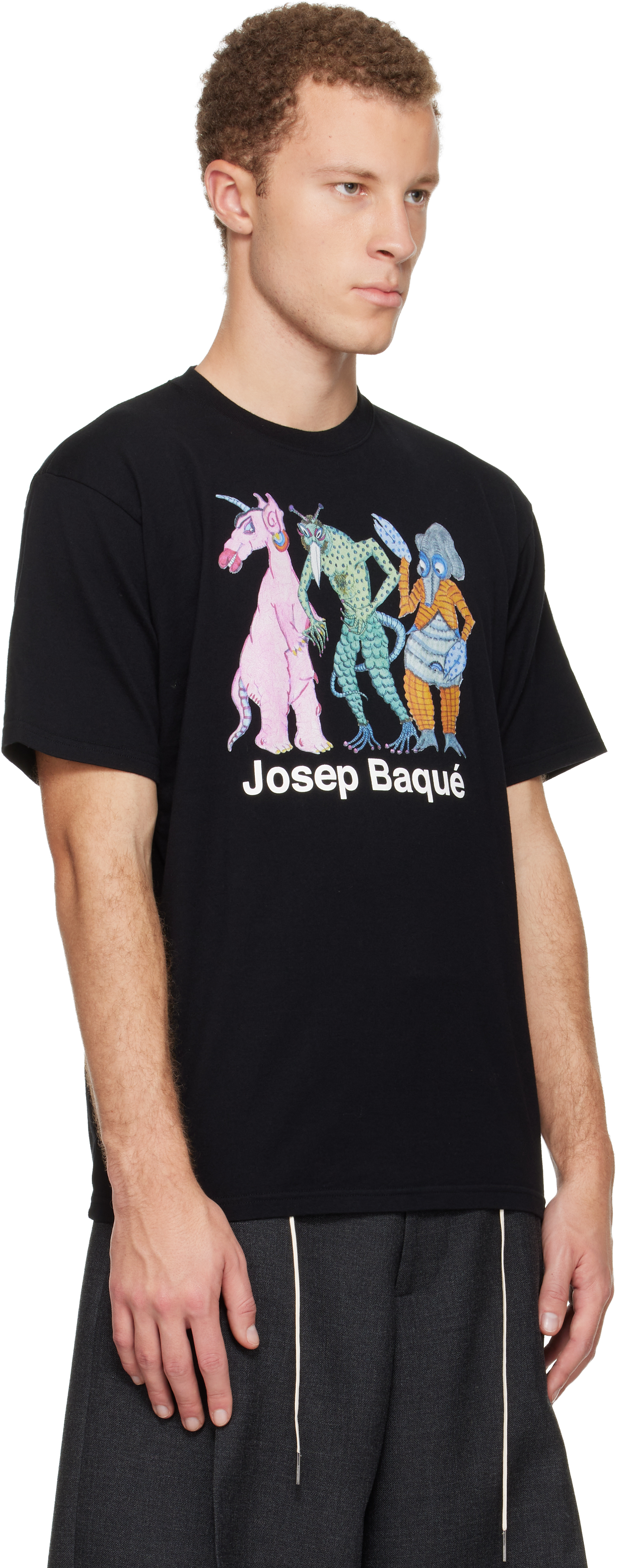 Undercover Black Uc2e3804 T-shirt In Black