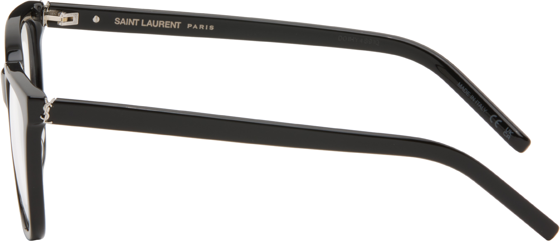 Saint Laurent Black Monogram Squared Sl M129 Glasses In Black