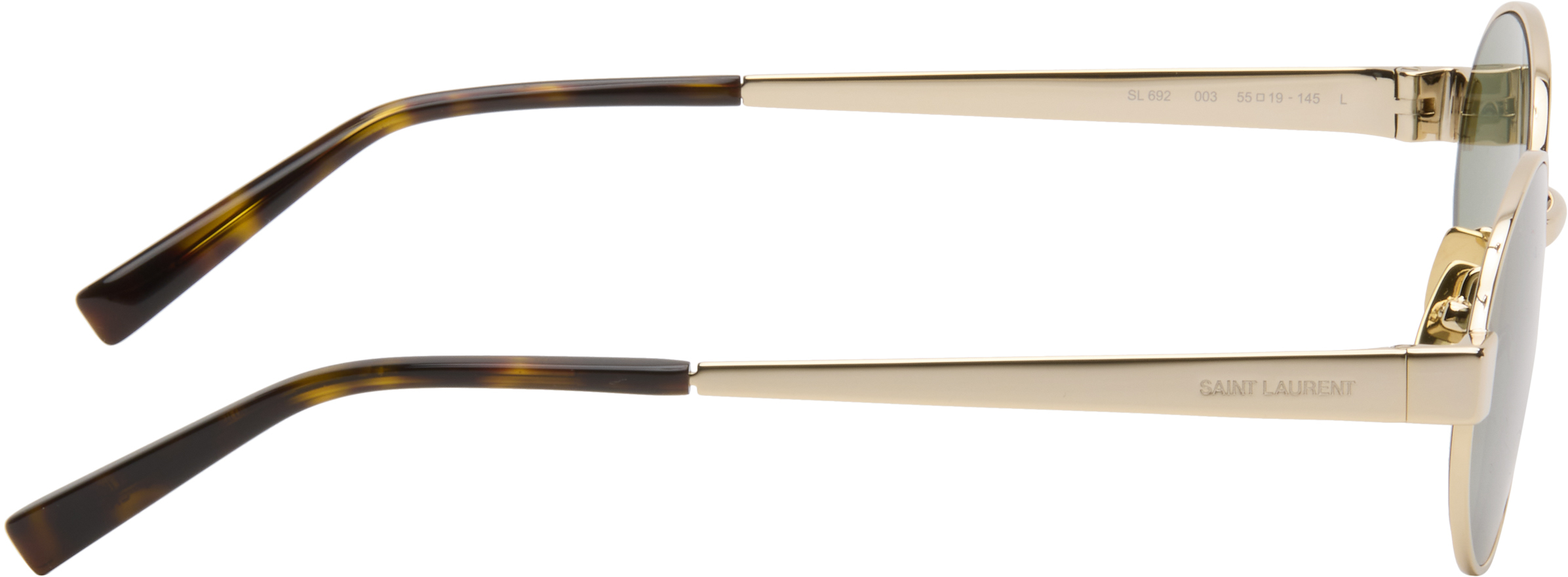 Saint Laurent Gold Sl 692 Sunglasses In Gold