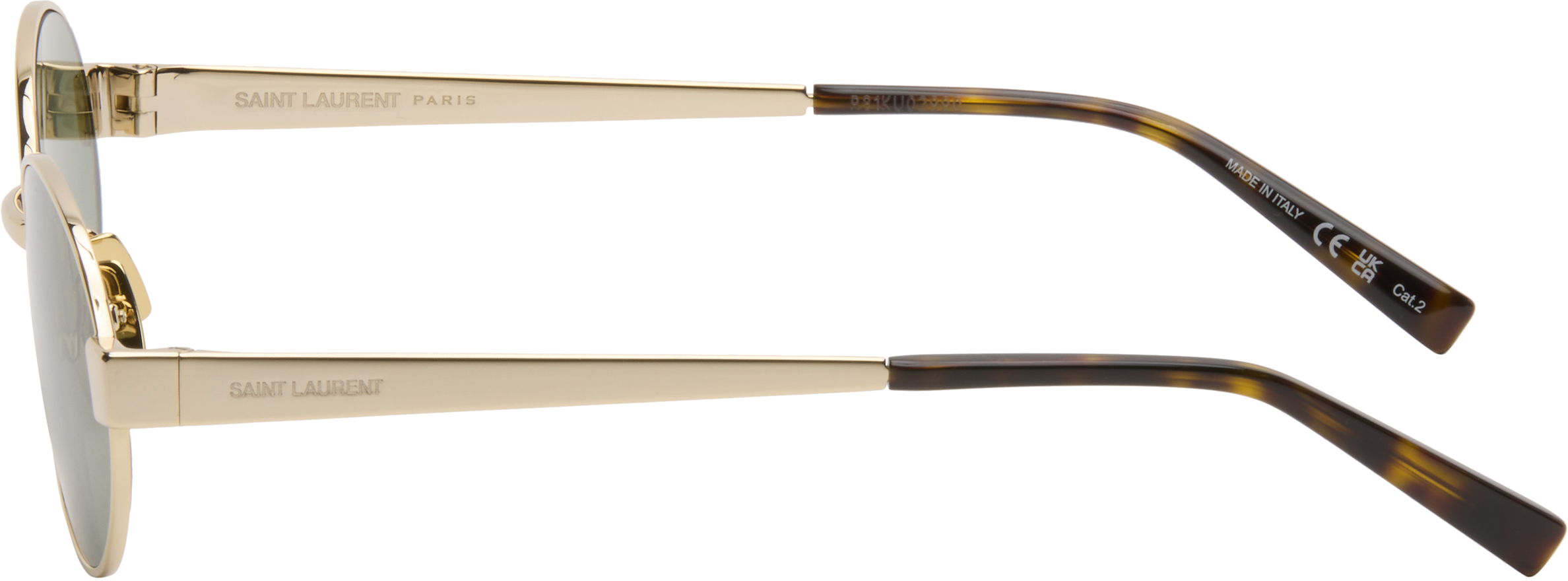 Saint Laurent Gold Sl 692 Sunglasses In Gold