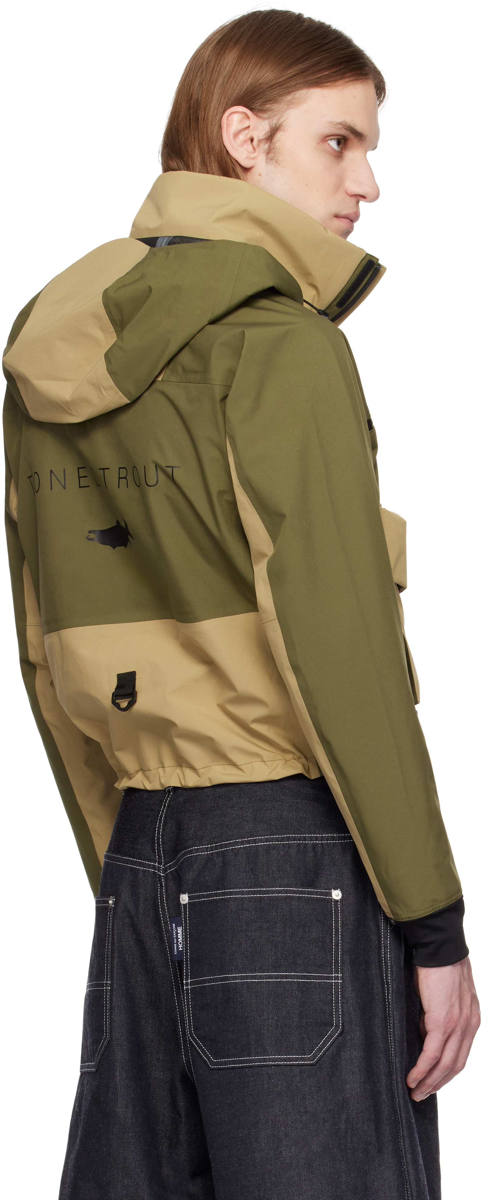 Snow Peak Khaki Toned Trout Edition 3l Wading Jacket In Olive