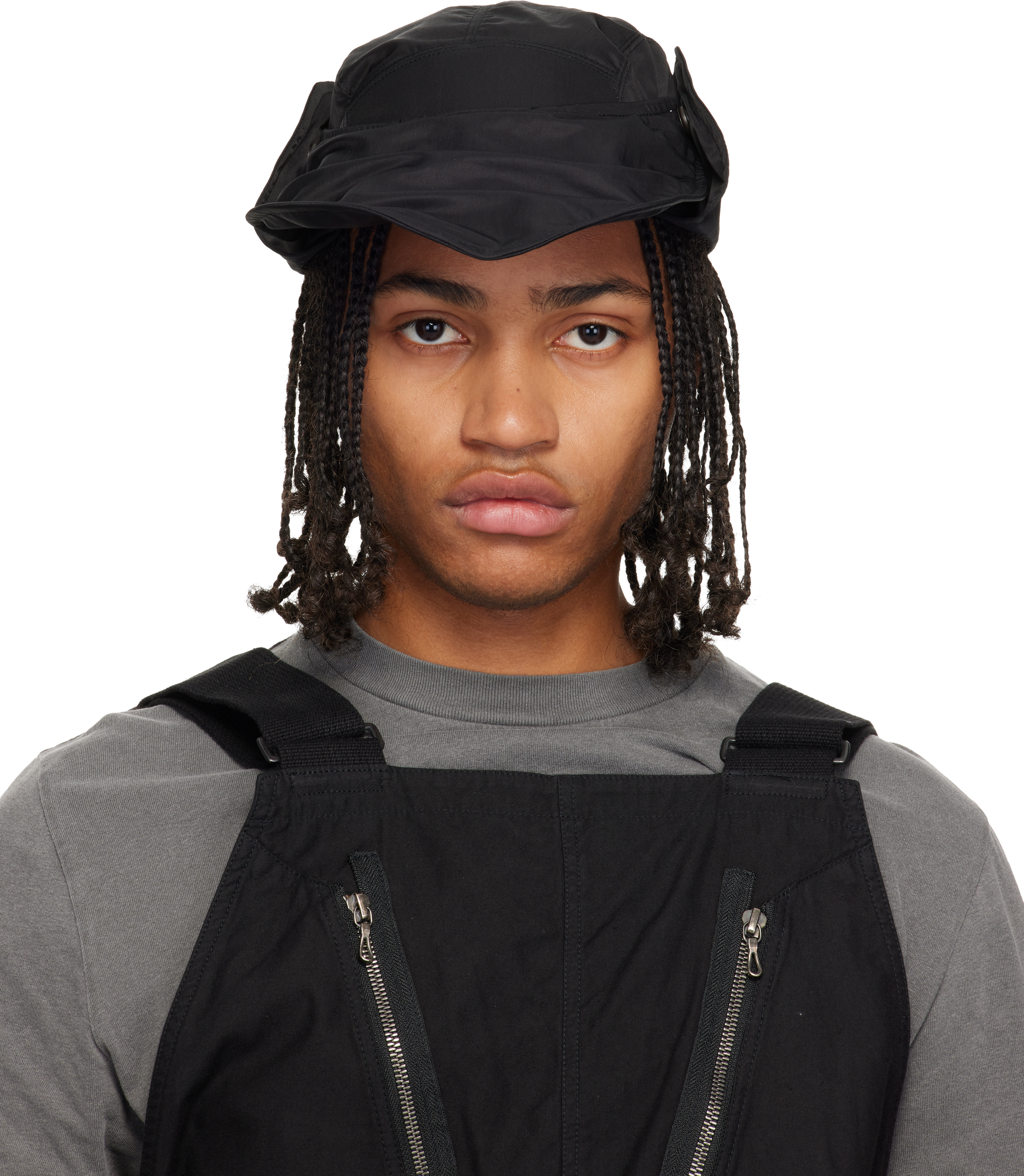 Julius Black Europa Flight Unit Cap In Black