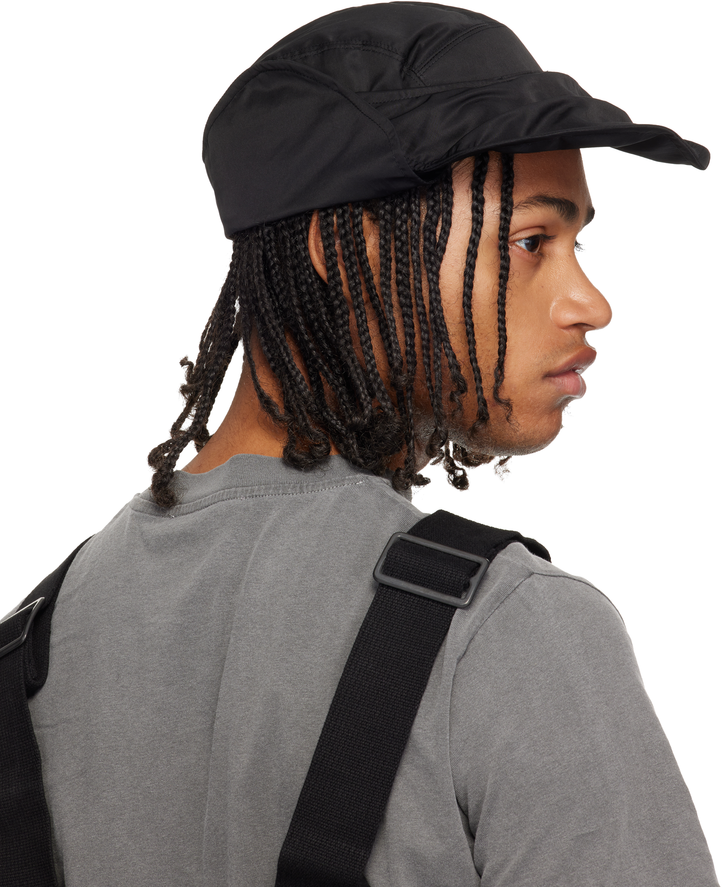 Julius Black Europa Flight Unit Cap In Black