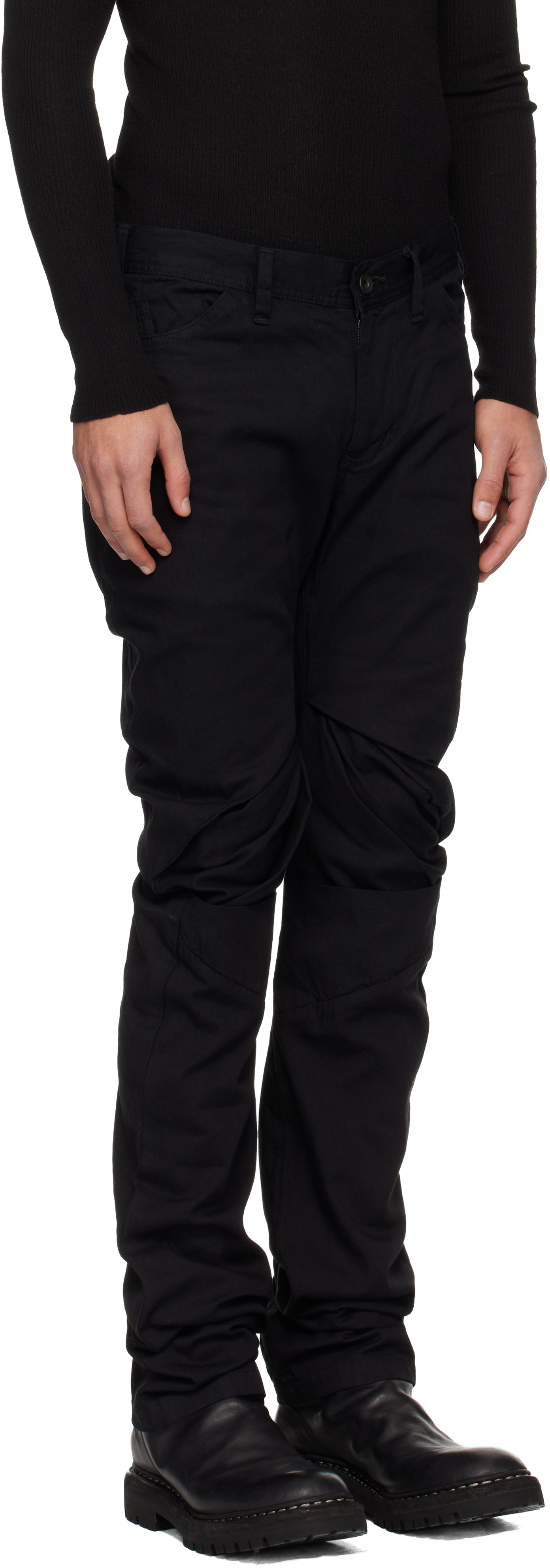 Julius Black Slim Jeans In Black