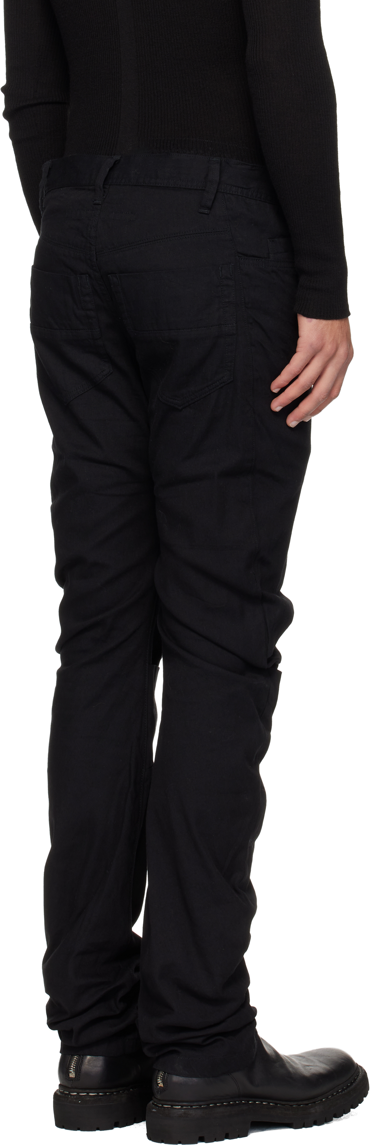 Julius Black Slim Jeans In Black