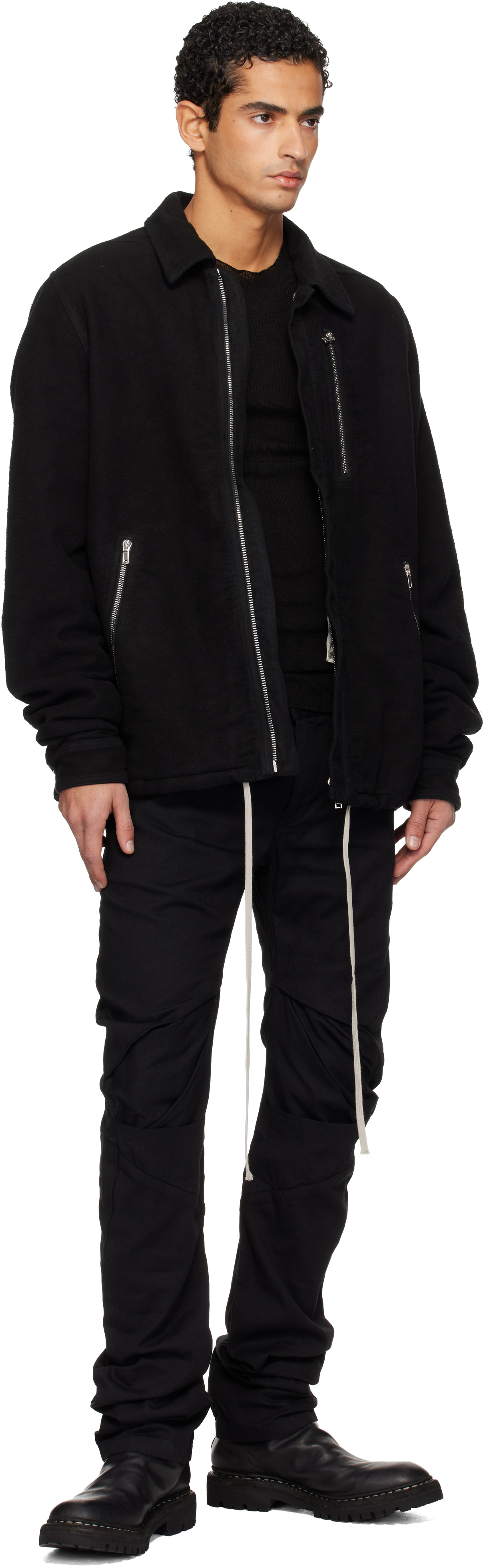 Julius Black Slim Jeans In Black