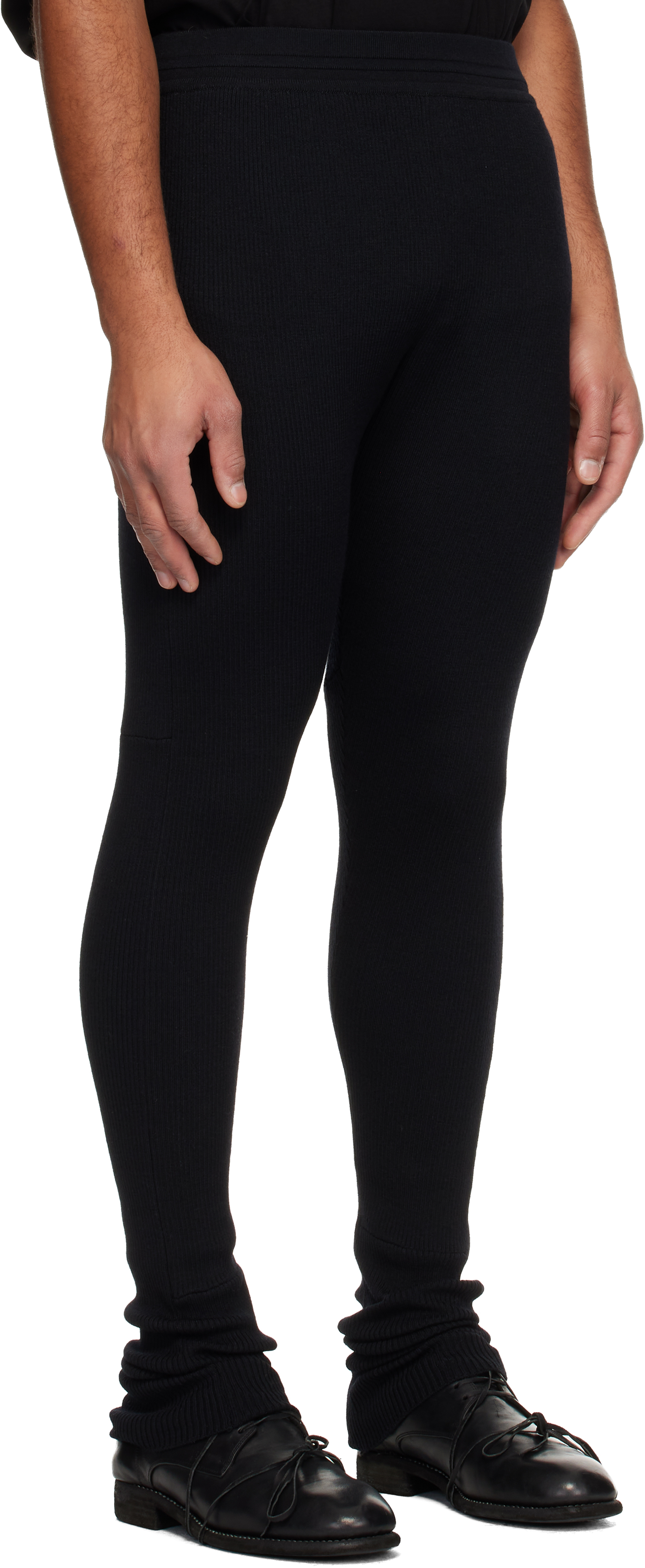 Julius Black Wool Lounge Pants In Multi