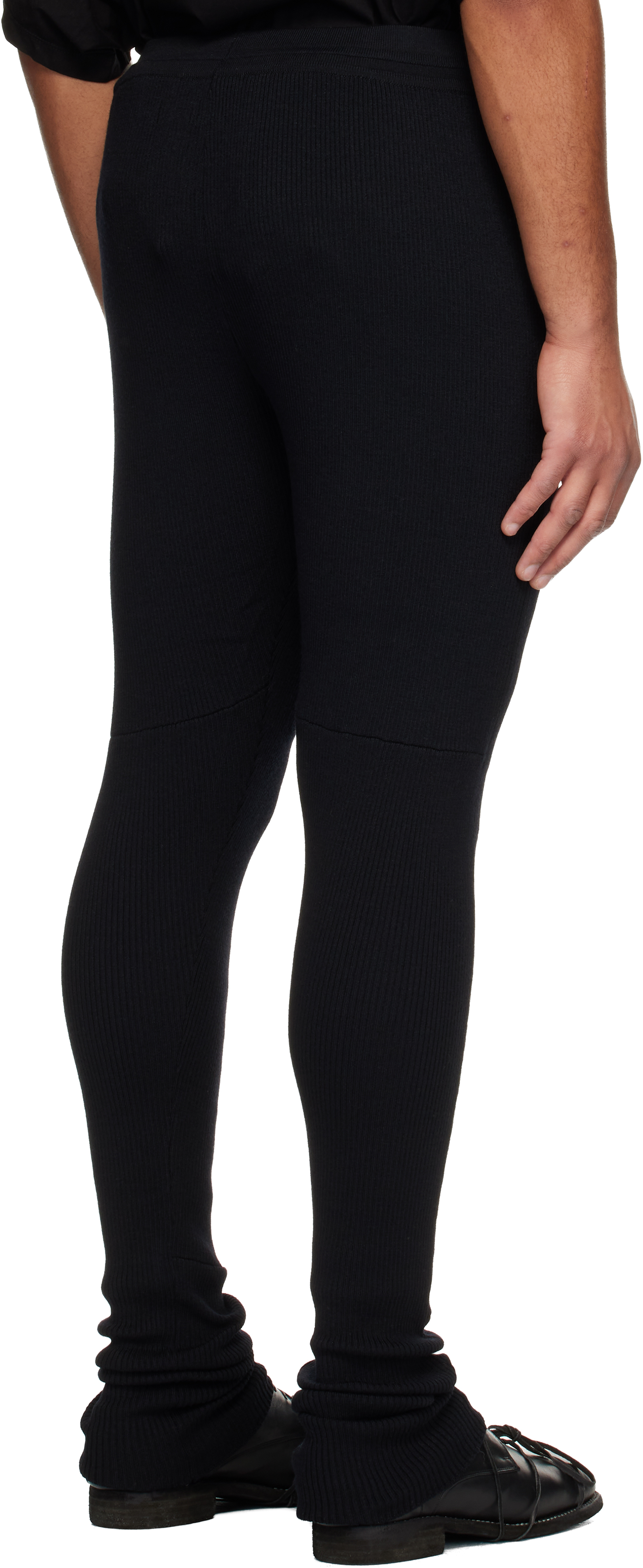 Julius Black Wool Lounge Pants In Multi