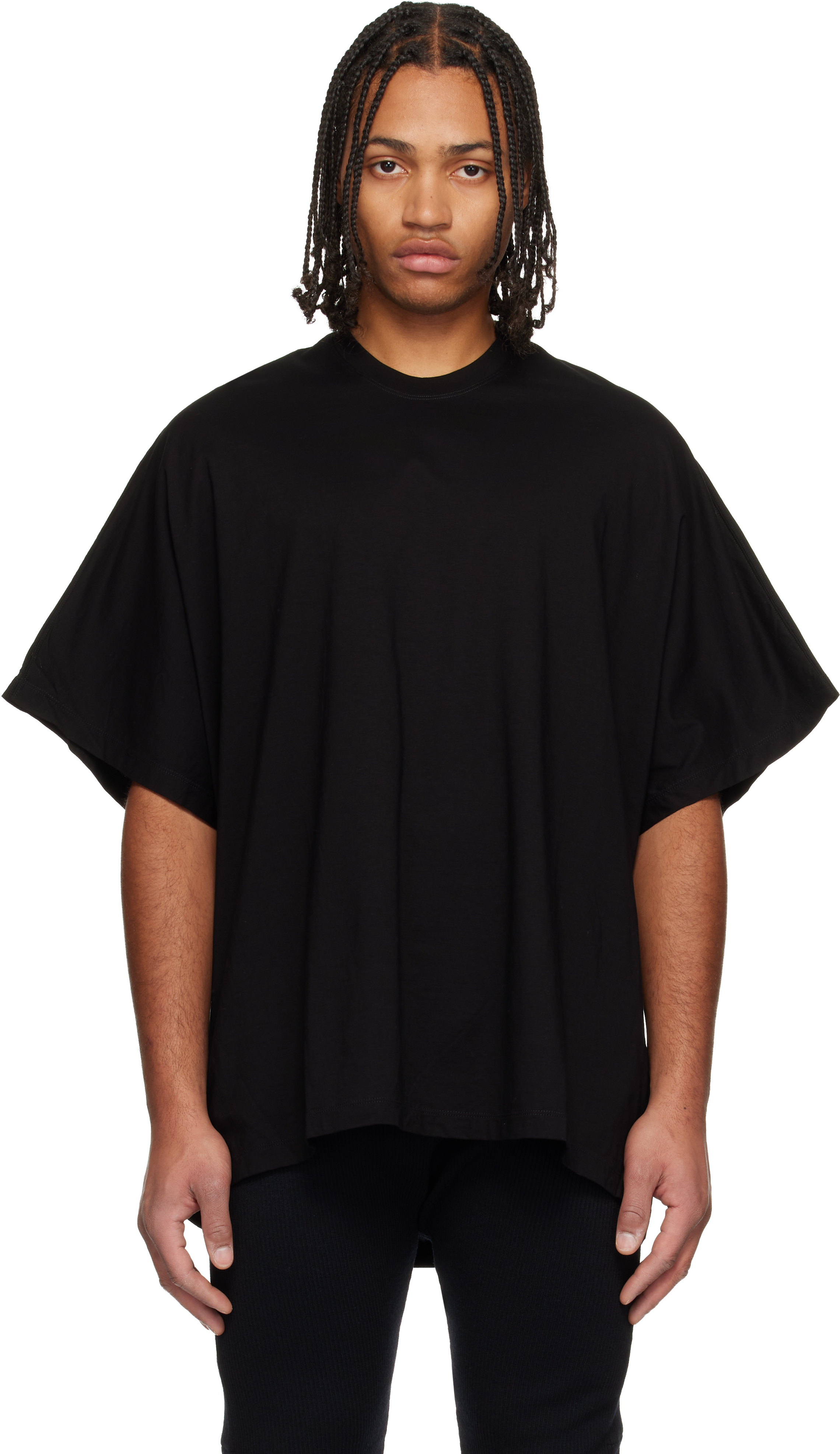 Julius Black Europa Base Oversized T-shirt In Black