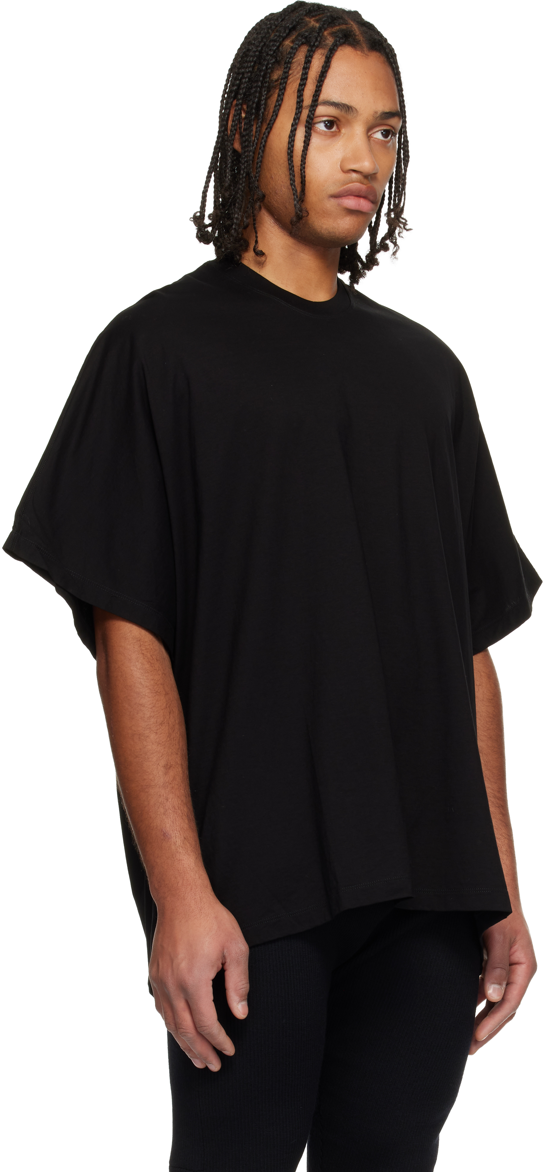 Julius Black Europa Base Oversized T-shirt In Black