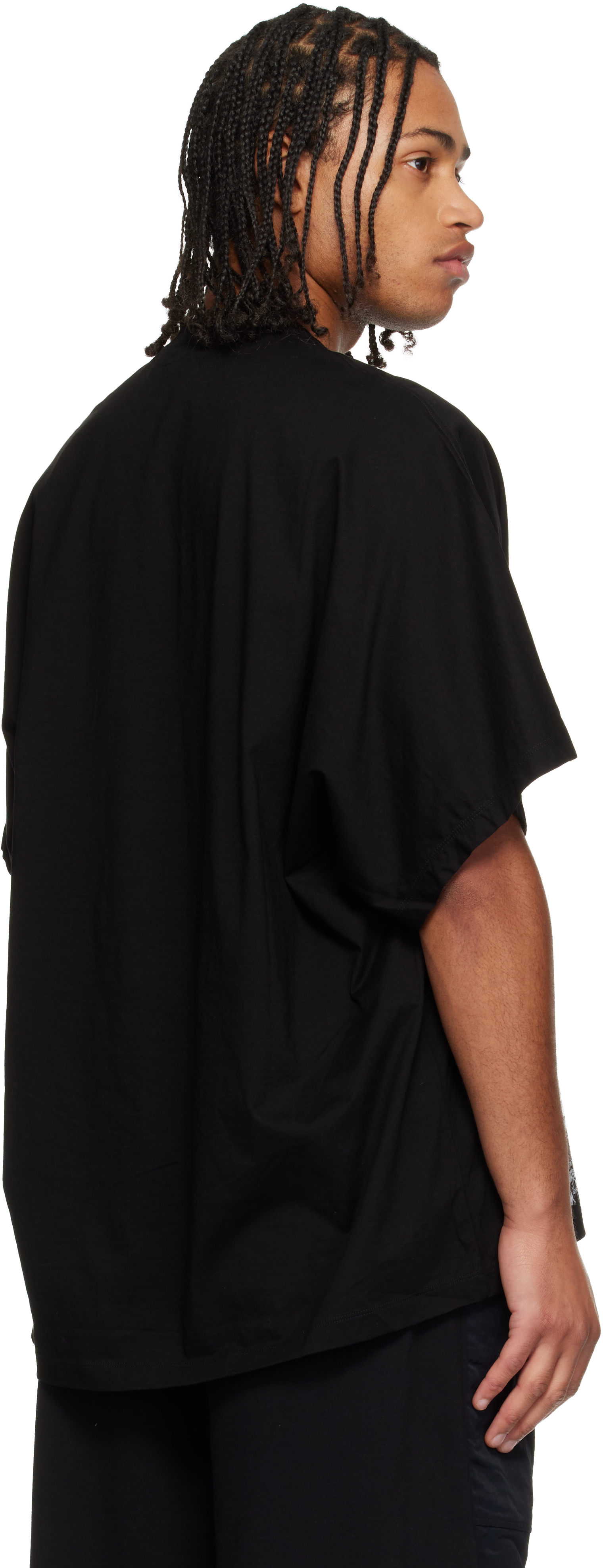 Julius Black Europa Base Oversized T-shirt In Black