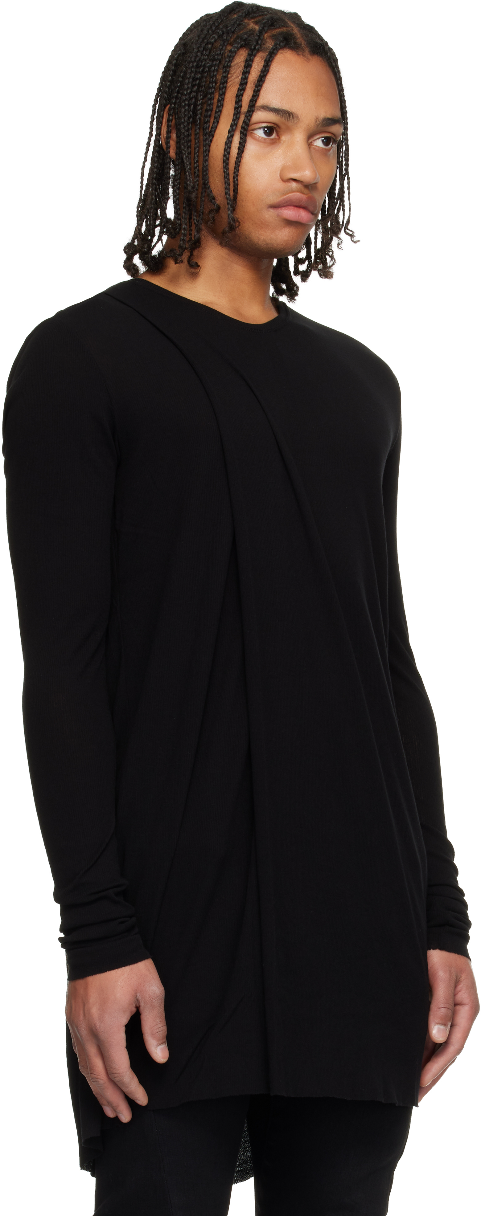 Julius Black Deploy Long-sleeve T-shirt In Black