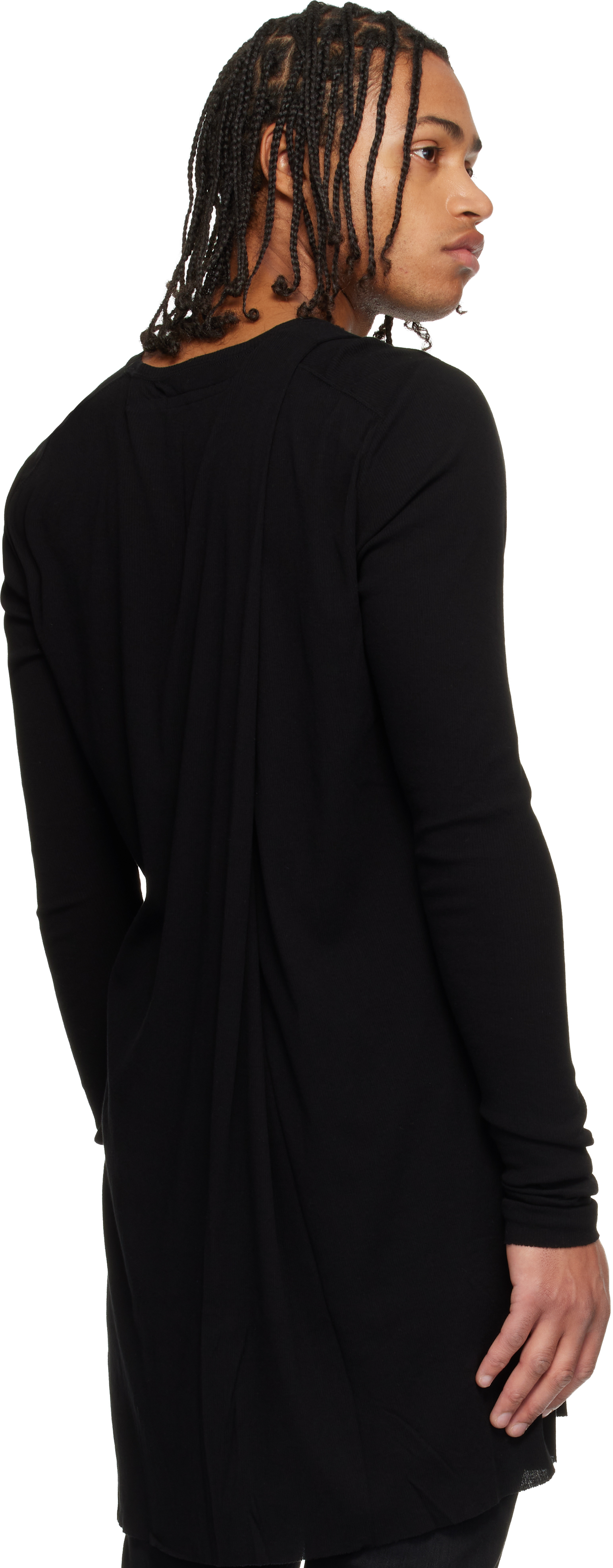 Julius Black Deploy Long-sleeve T-shirt In Black