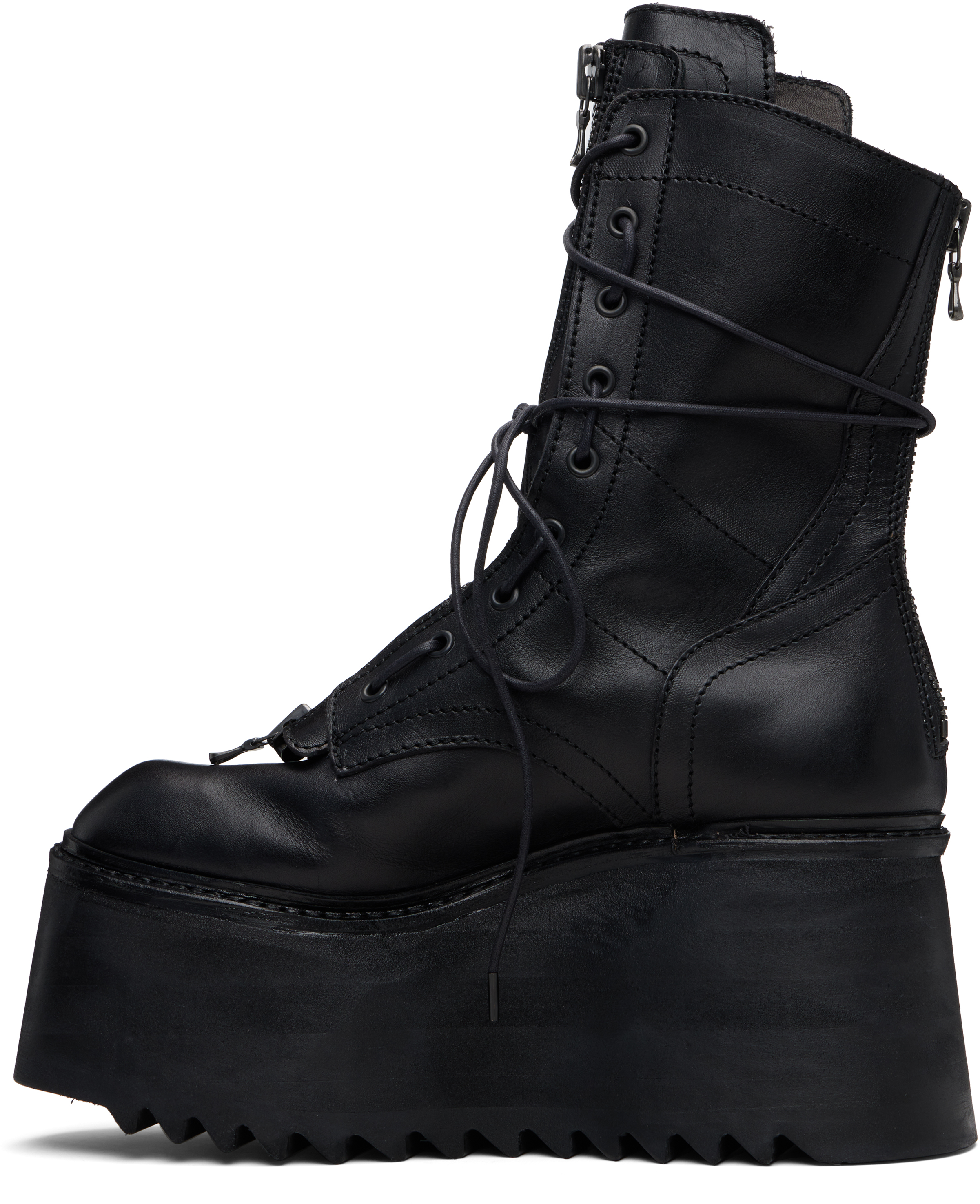 Julius Black Military Taros Boots In Black