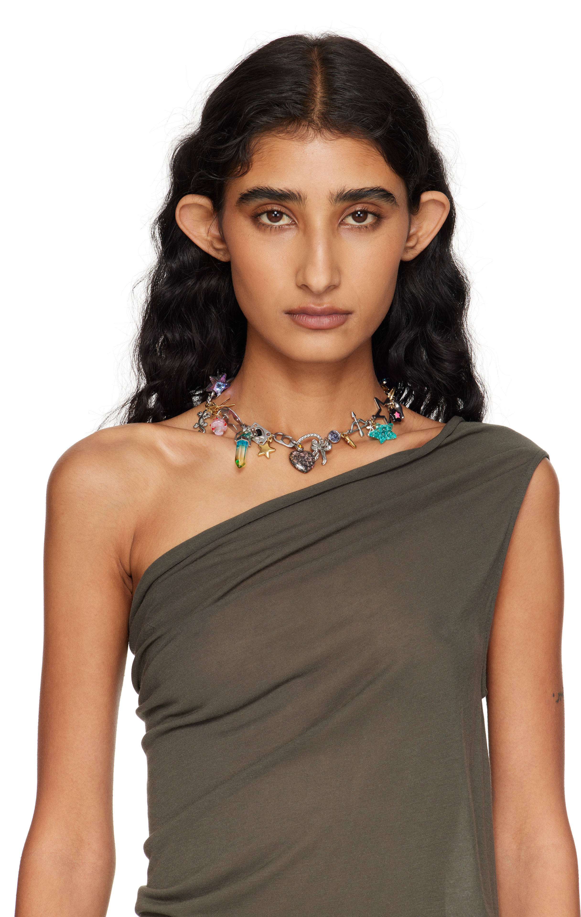 Marland Backus Misty Charm Necklace In Multi