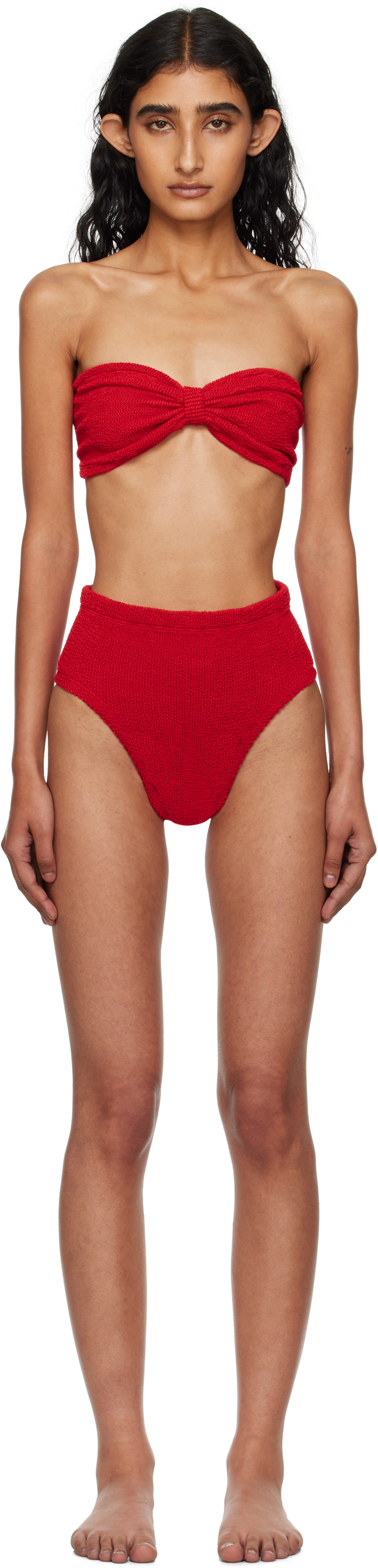 Hunza G Red Ruby Bikini In Red