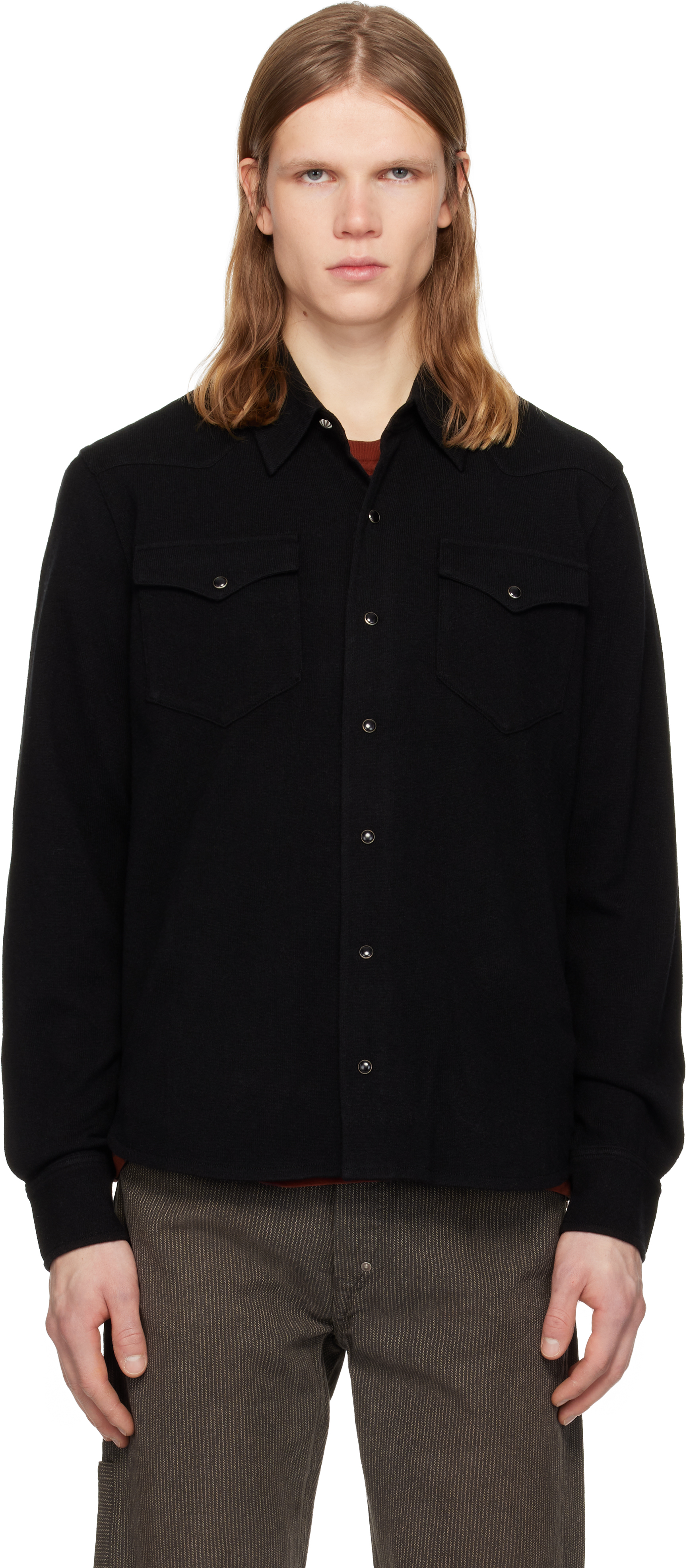 RRLのブラック ウールカシミヤ ウエスタンシャツがセール中