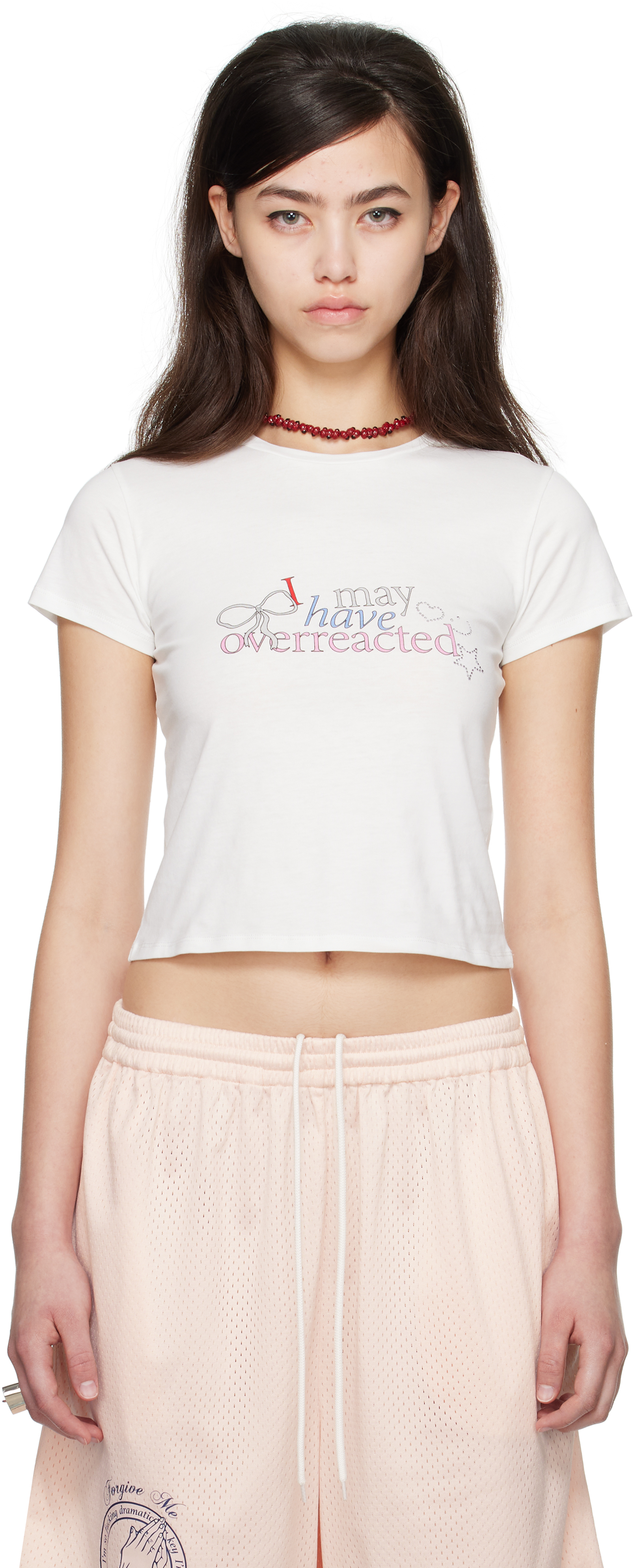 SSENSE Exclusive White JennyFax Edition 'I May Have Overreacted' T-shirt