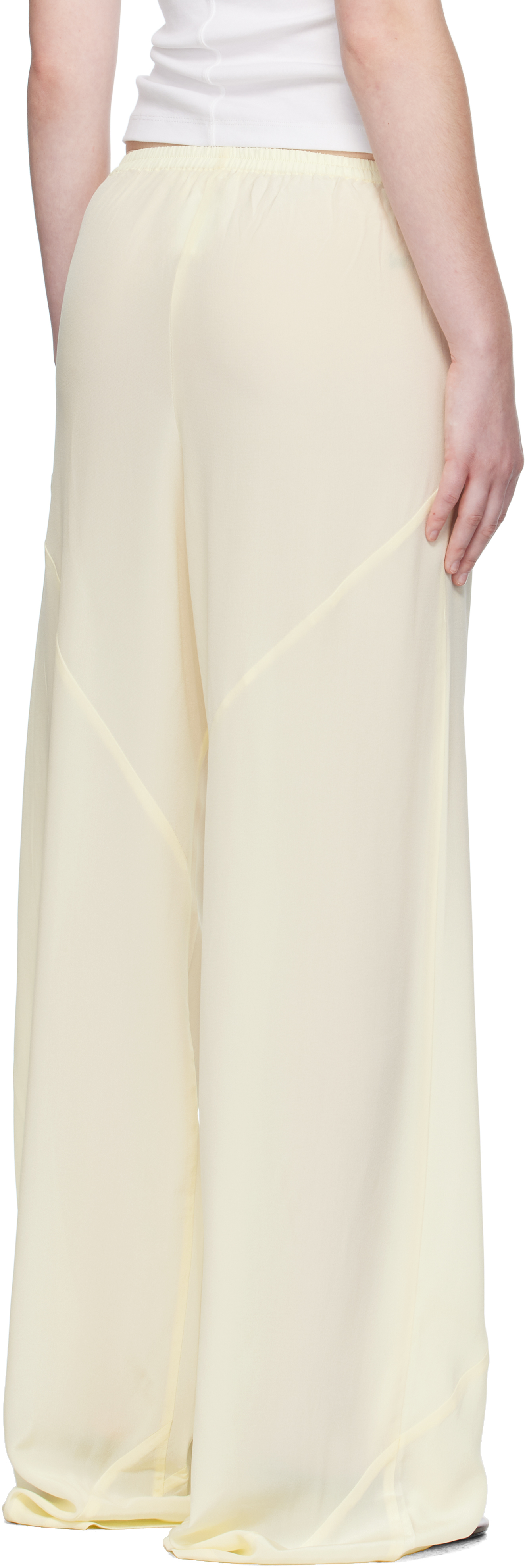 Paris Georgia Yellow Elemental Bias Lounge Pants In Neutral