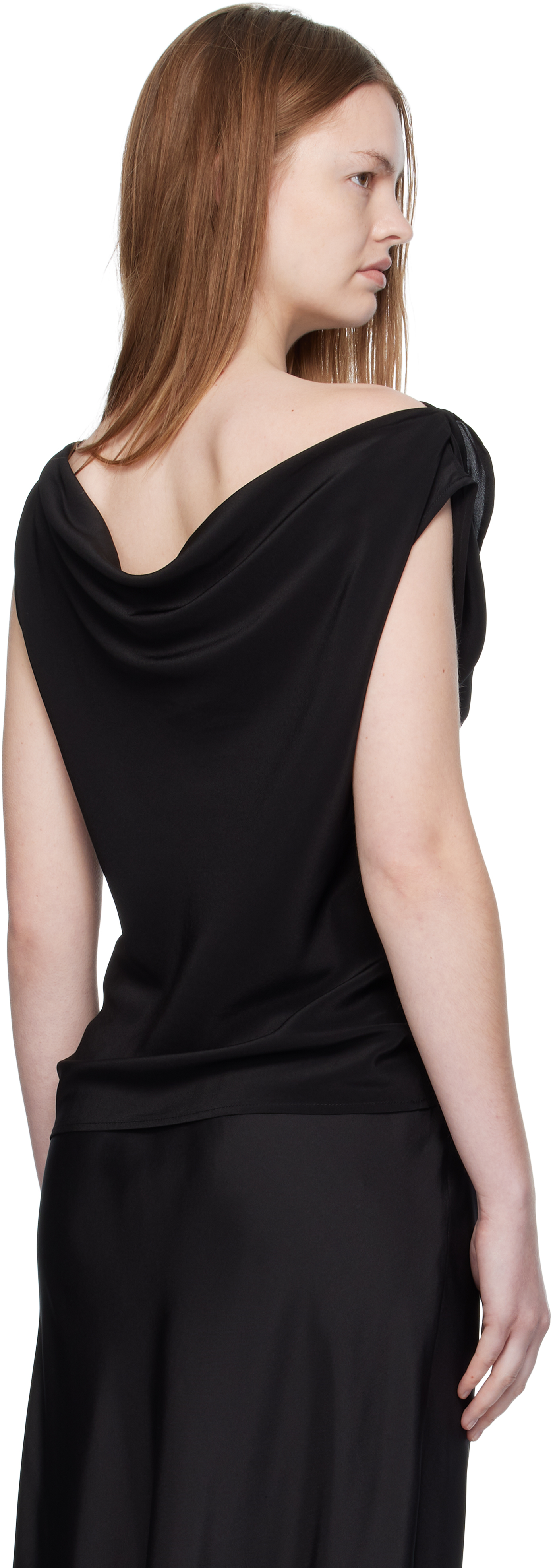 Paris Georgia Black Elemental Christophe Top In Animal Print