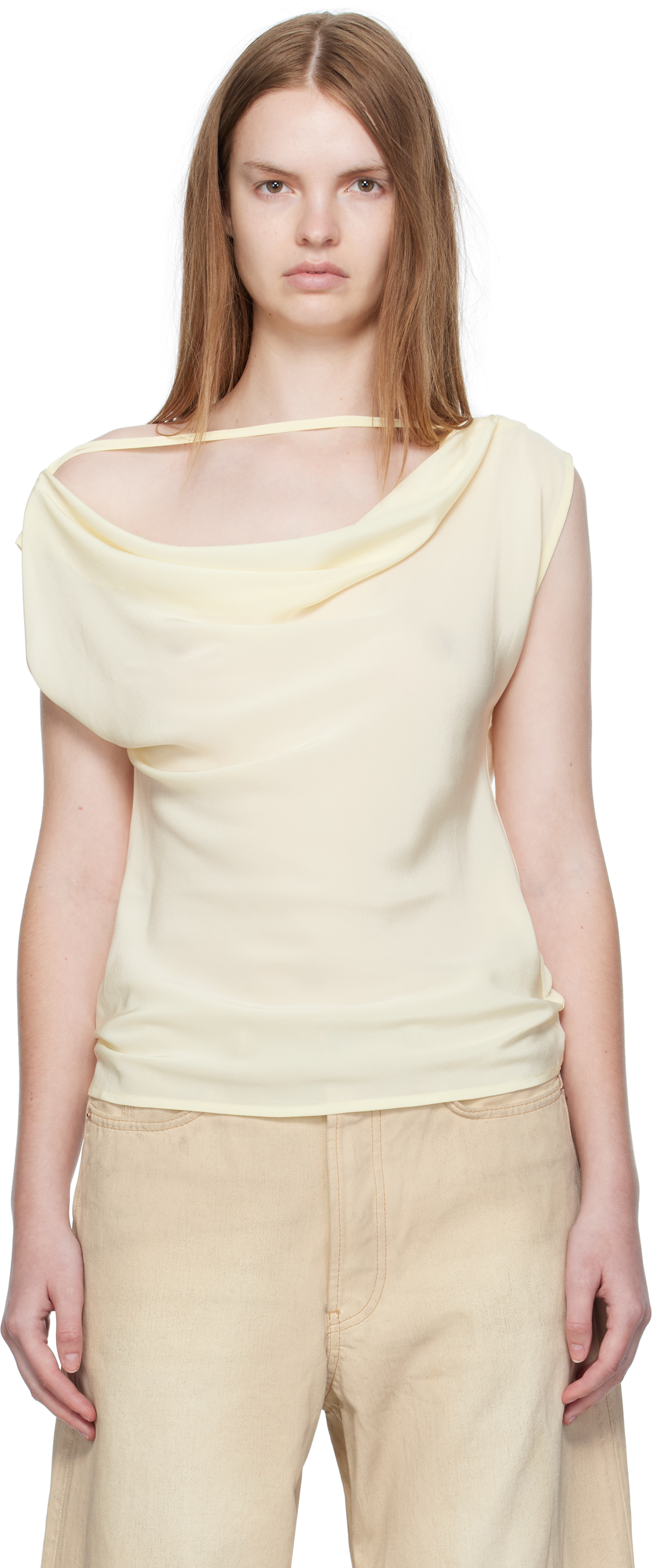 Paris Georgia Yellow Elemental Christophe Top In Neutral
