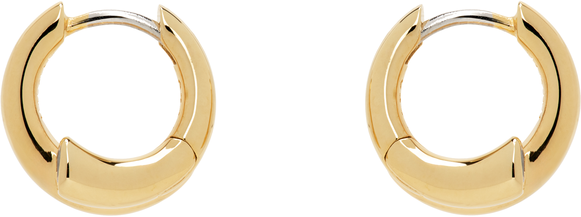 ピアス Numbering Coil Oval Point Earring #8100 4BFK827 Numbering earrings for Women | SSENSE