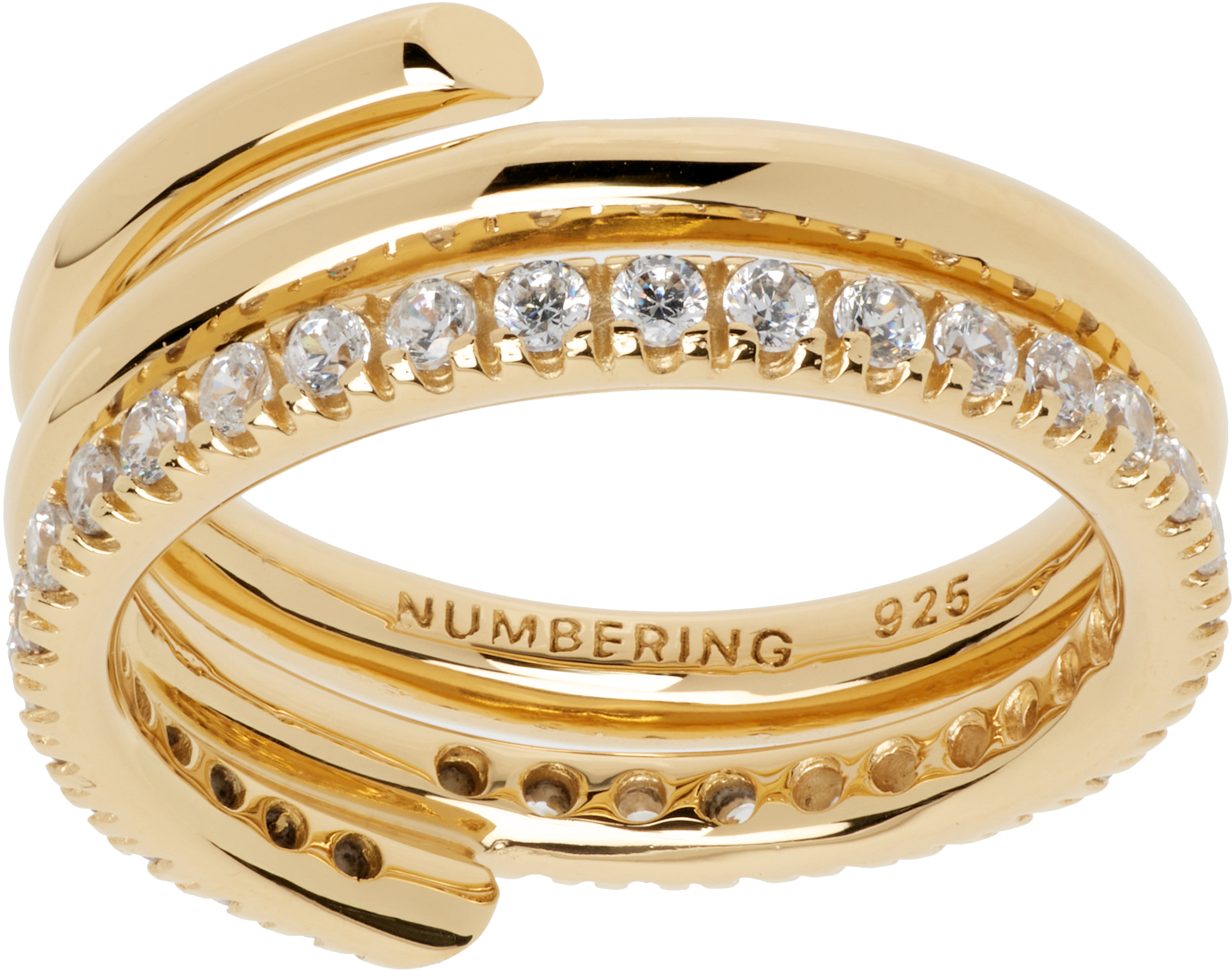 【美品証明書付】NUMBERING ナンバリング　 #8407 リング ゴールド 美品証明書付】NUMBERING ナンバリング #8407 リング ゴールド