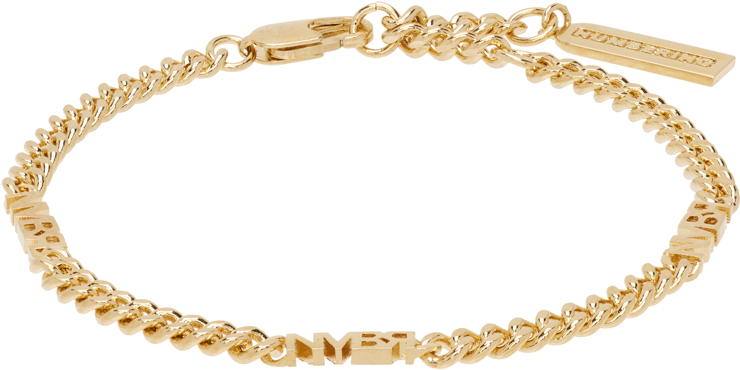 Numbering ♥ #5935 NMBR Signature Chain Bracelet Numbering bracelets for Men | SSENSE